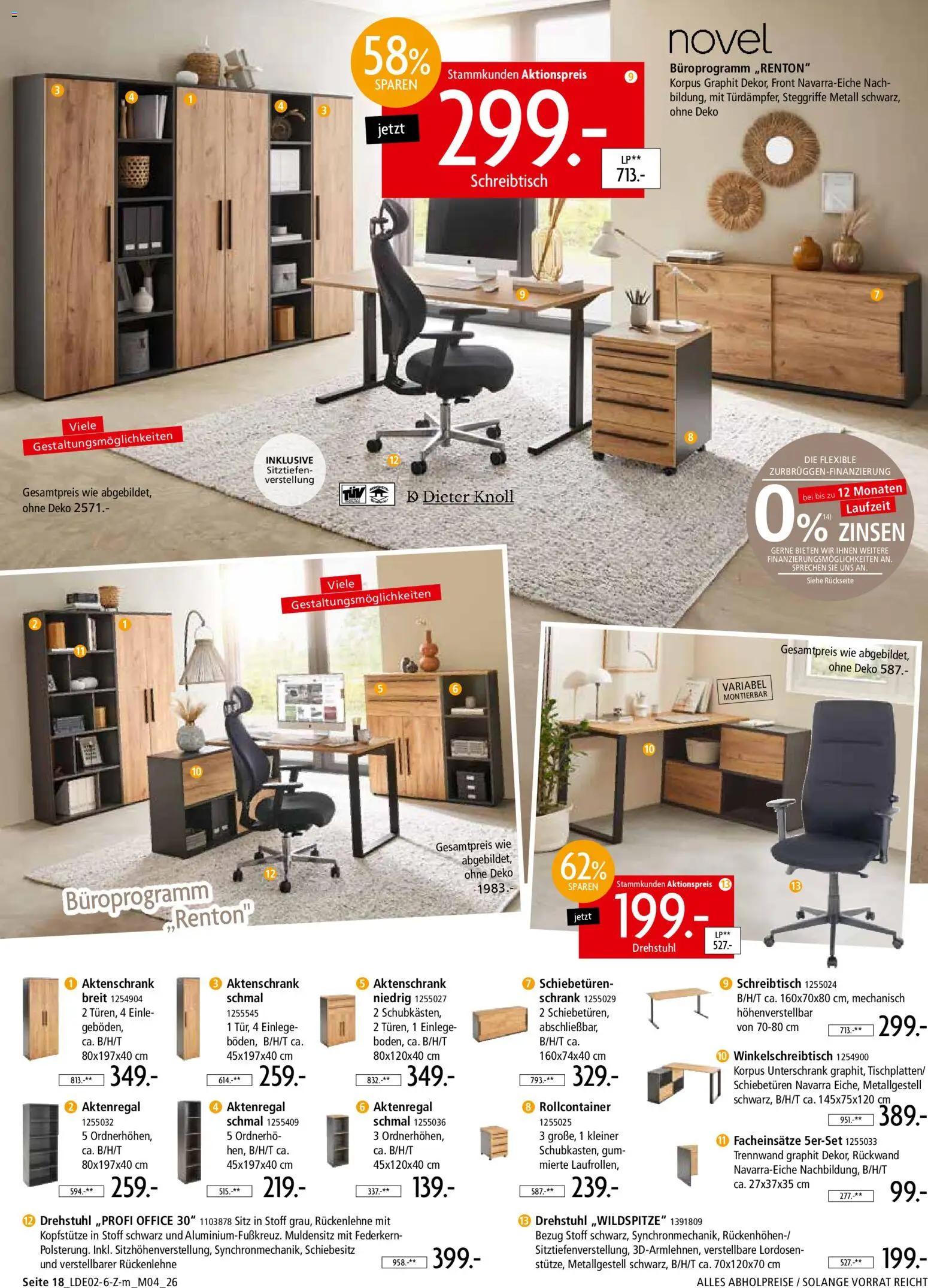 Zurbrüggen Prospekt 	 – gültig ab 22.02.2026 | Seite: 38 | Produkte: Schrank, Unterschrank, Rollcontainer, Aktenregal