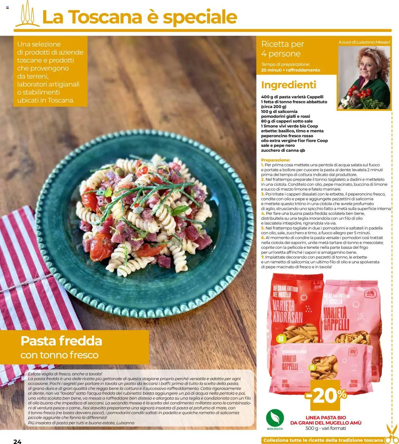 Volantino COOP del 14.08.2025 | Pagina: 24 | Prodotti: Insalata, Acqua, Pasta, Piatto