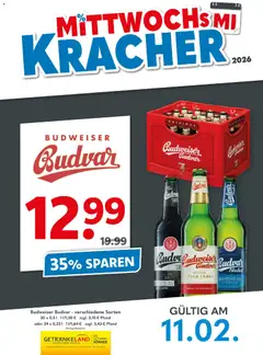 Getränkeland Mittwochs Kracher ab 11.02.2026 gültig