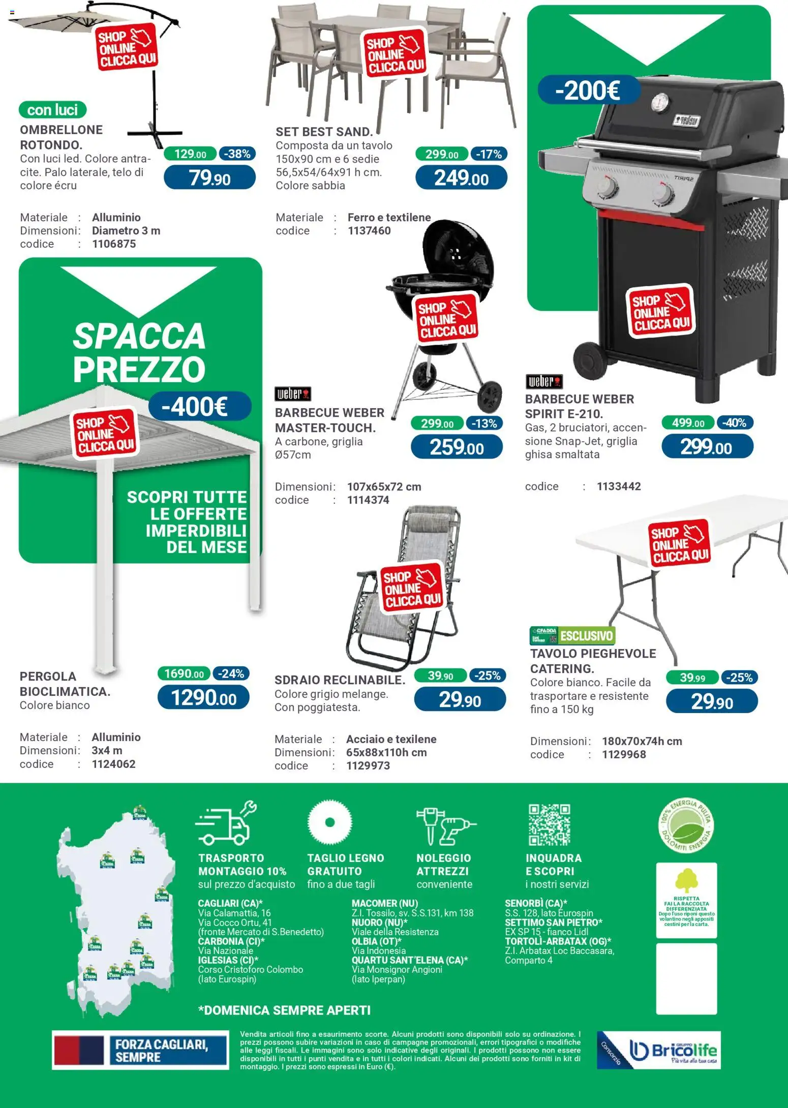 Volantino CFadda volantino del 19.03.2026 | Pagina: 16 | Prodotti: Sdraio, Alluminio, Griglia, Tavolo