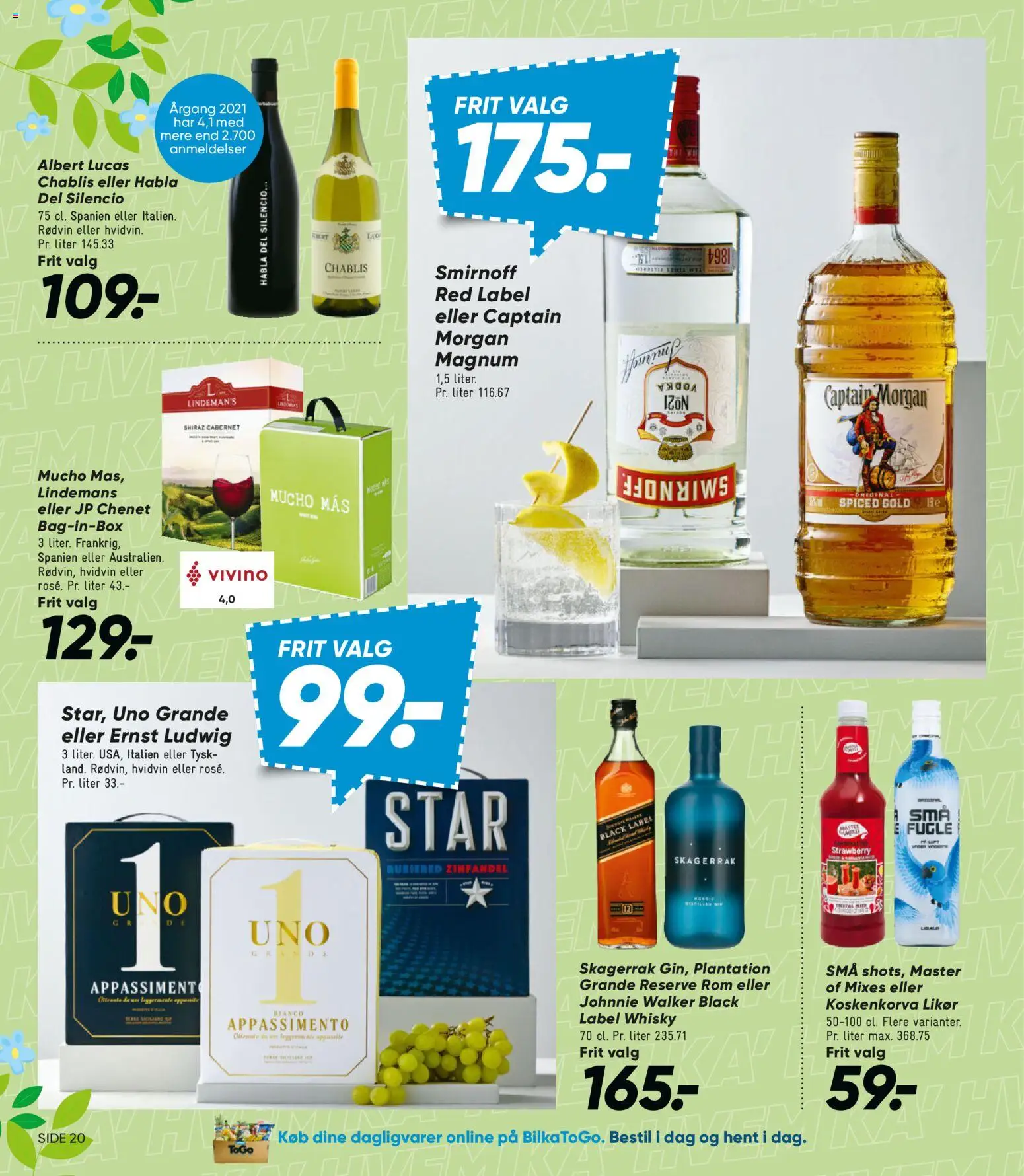 Bilka tilbudsavis – gyldig fra 04.04.2026 | Side: 24 | Produkter: Vodka, Whisky, Rom