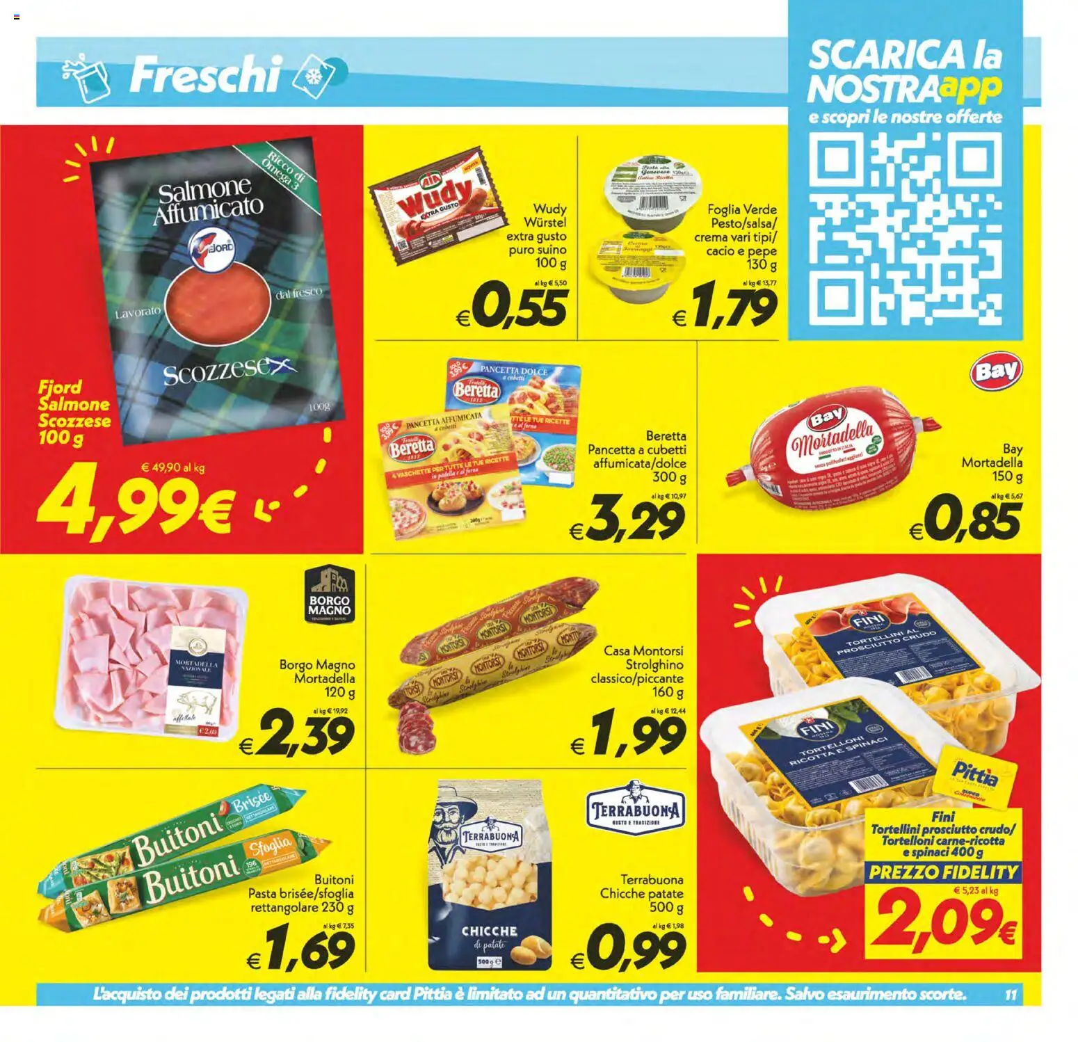 Volantino SuperConveniente del 28.04.2026 | Pagina: 11 | Prodotti: Salmone, Patate, Pasta, Padella