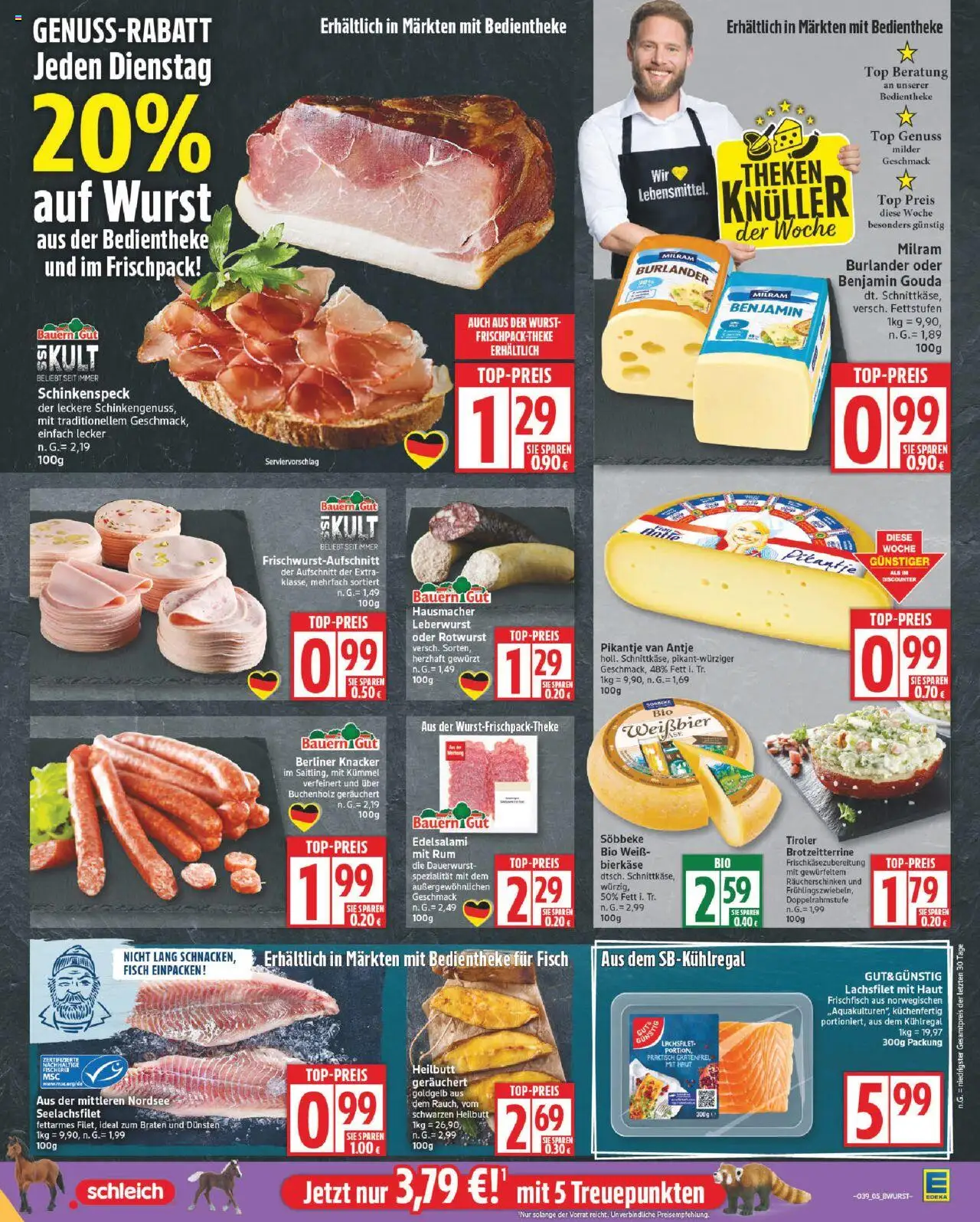 Edeka Prospekt 	 – gültig ab 22.09.2025 | Seite: 5 | Produkte: Weißbier, Rum, Fisch, Wurst