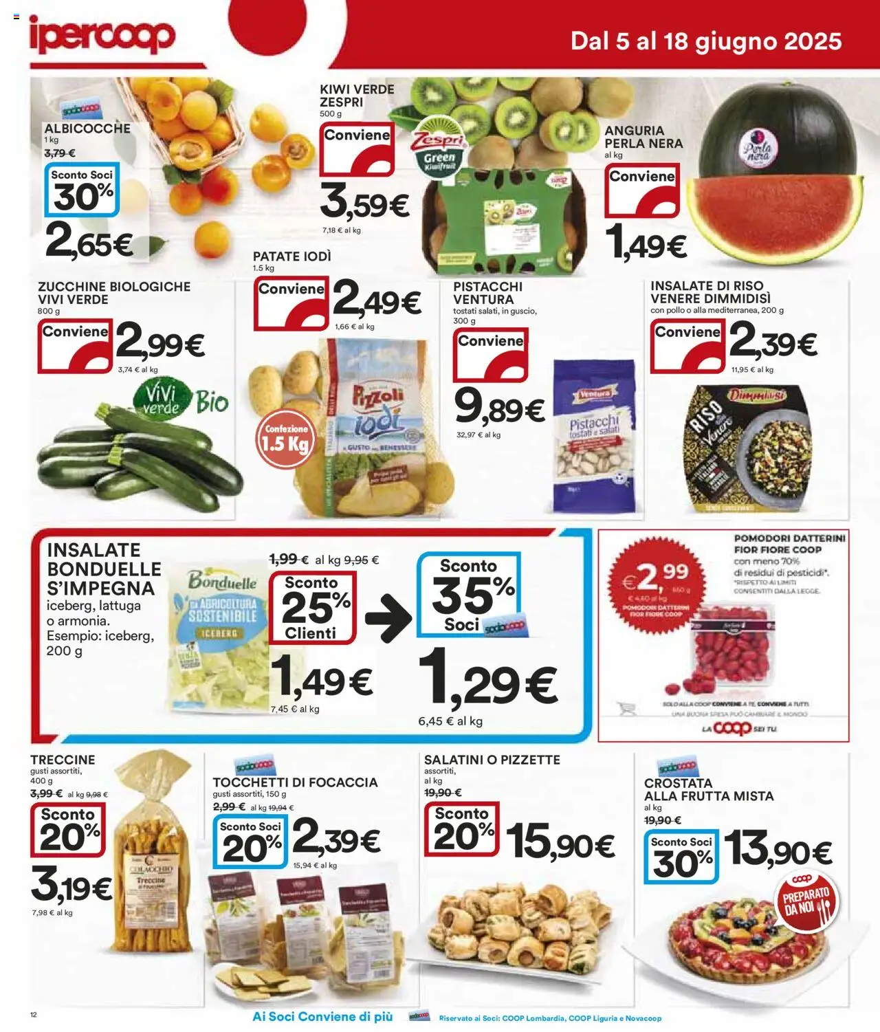 Volantino Ipercoop del 05.06.2025 | Pagina: 12 | Prodotti: Pollo, Patate, Pistacchi, Albicocche