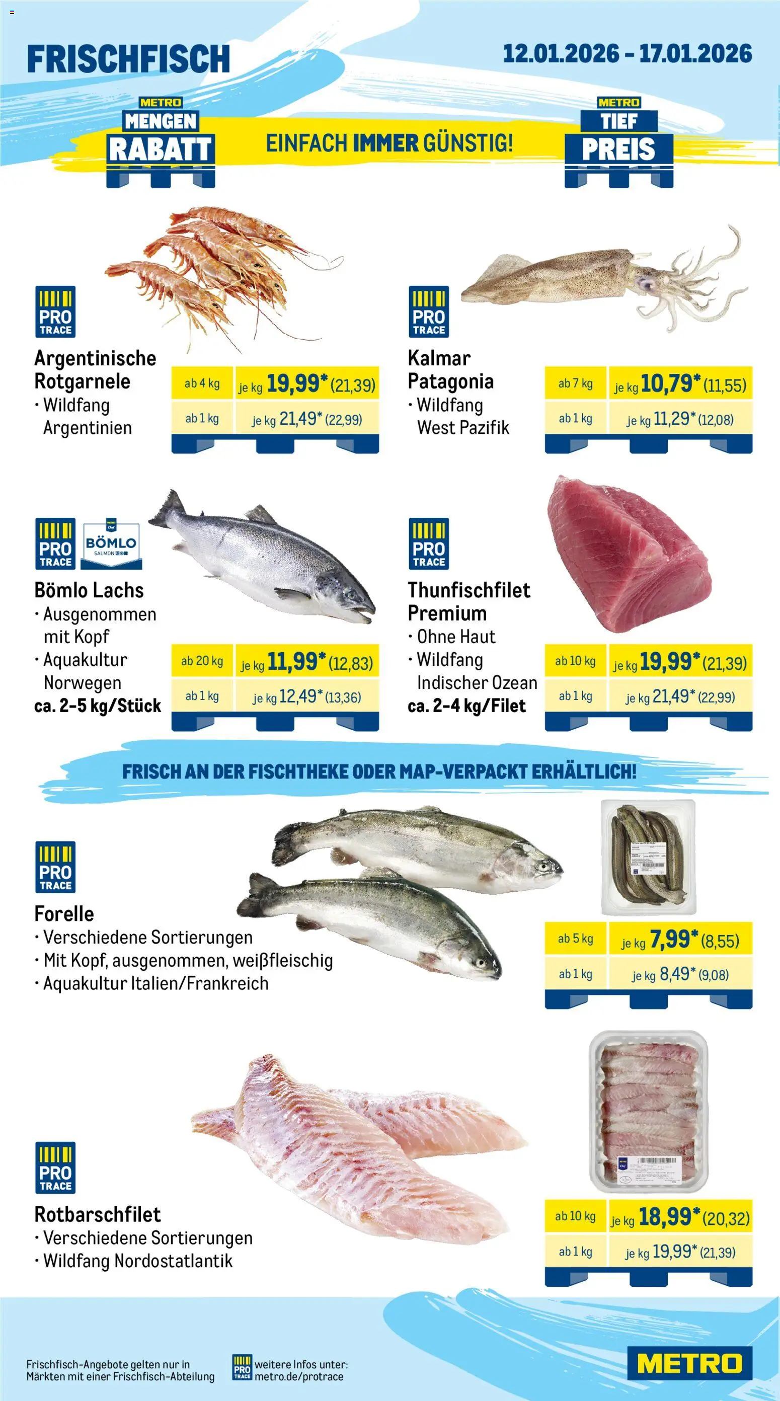 Metro  Wochen-Angebote Gastro – gültig ab 12.01.2026 | Seite: 6 | Produkte: Lachs