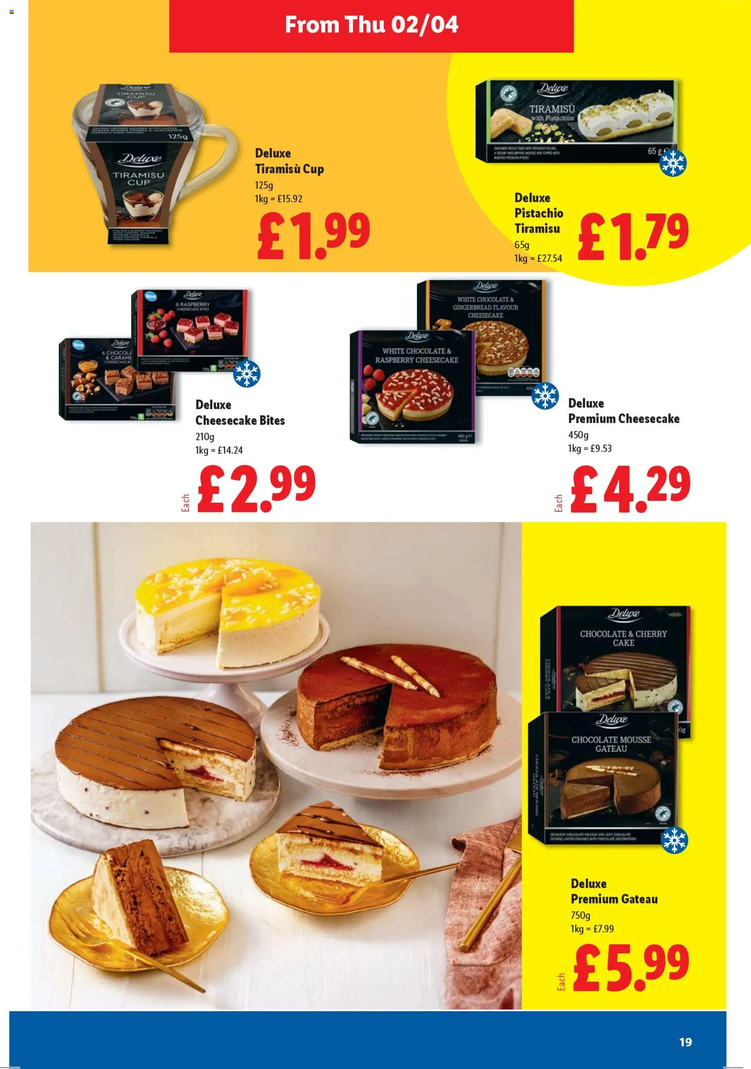 {H1} | Page: 19 | Products: Cheesecake, Chocolate, Luges, Raspberry