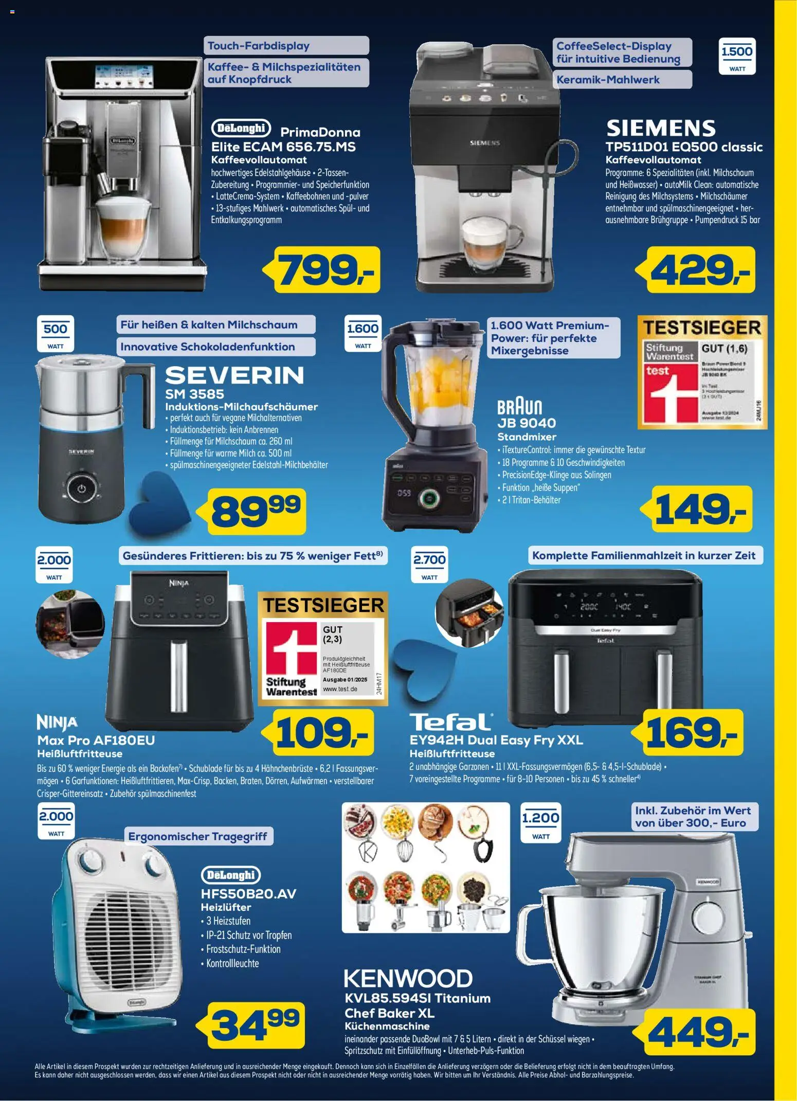 Euronics Prospekt 	 – gültig ab 28.01.2026 | Seite: 5 | Produkte: Siemens, Kaffee, Kaffeevollautomat, Heißluftfritteuse