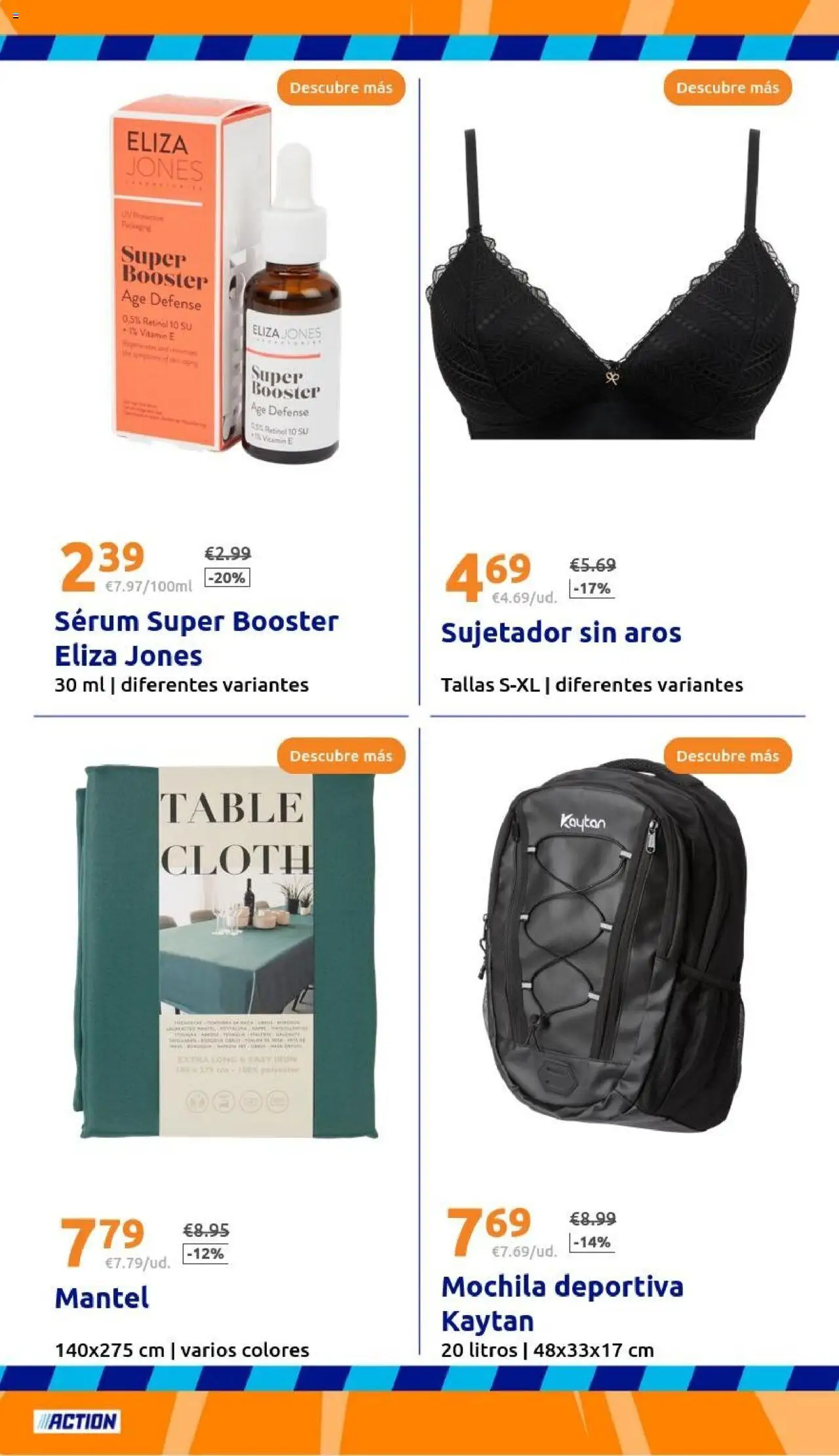 Action - Action ES week 37 2025 │ válido desde el 10.09.2025 | Página: 28 | Productos: Mantel, Sérum, Mochila