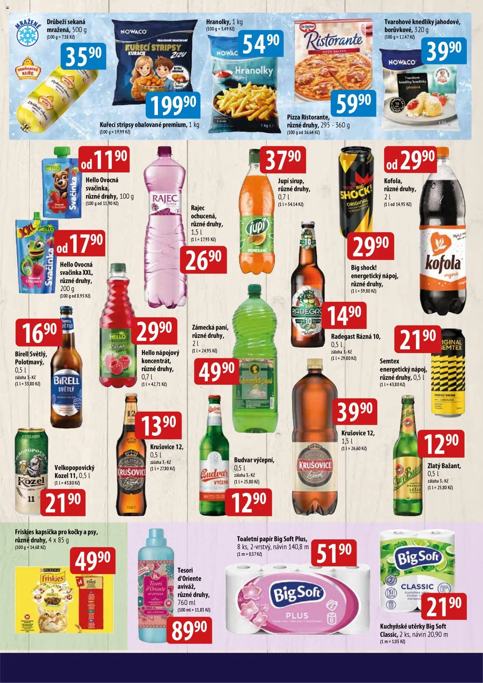 BALA velký leták + od 07.01.2026 | Strana: 5 | Produkty: Kuchyňské utěrky, Toaletní papír, Kuře, Big Shock