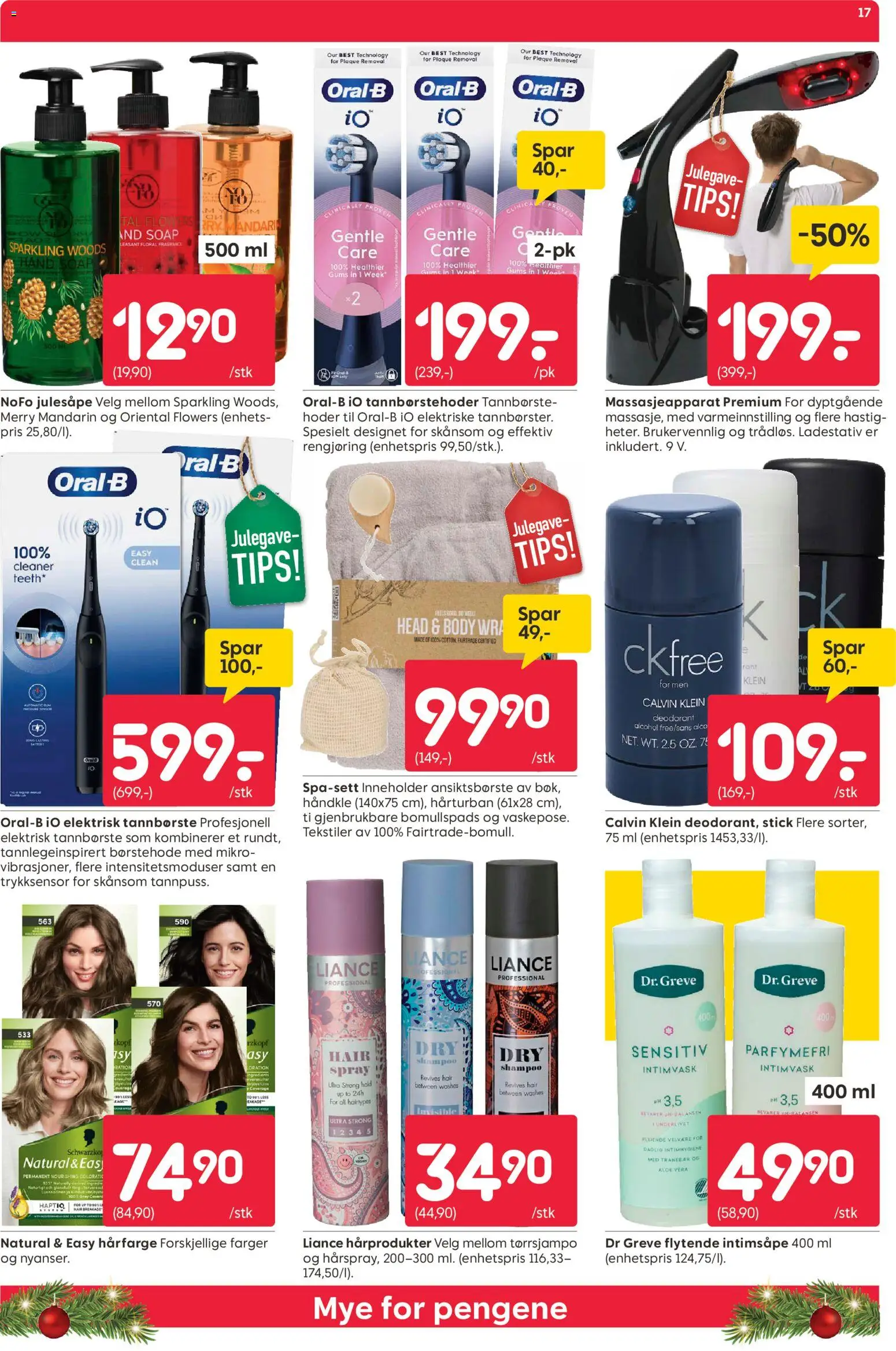 {H1} | Side: 17 | Produkter: Tannbørste, Elektrisk tannbørste, Hårfarge, Gâteaux secs