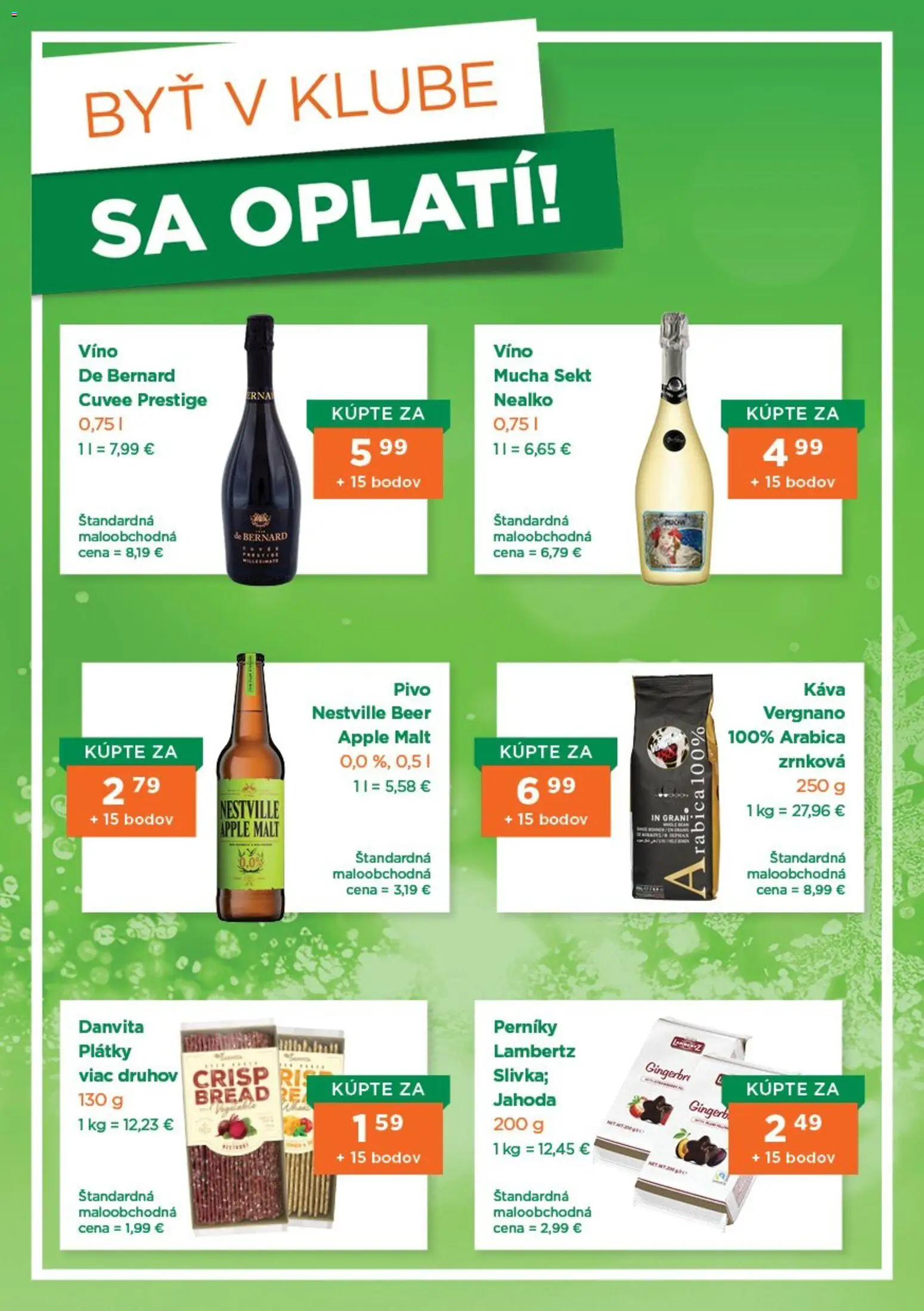 Nové 1day akcie – leták je platný od 01.11.2025 | Strana: 4 | Produkty: Pivo, Káva, Víno, Apple