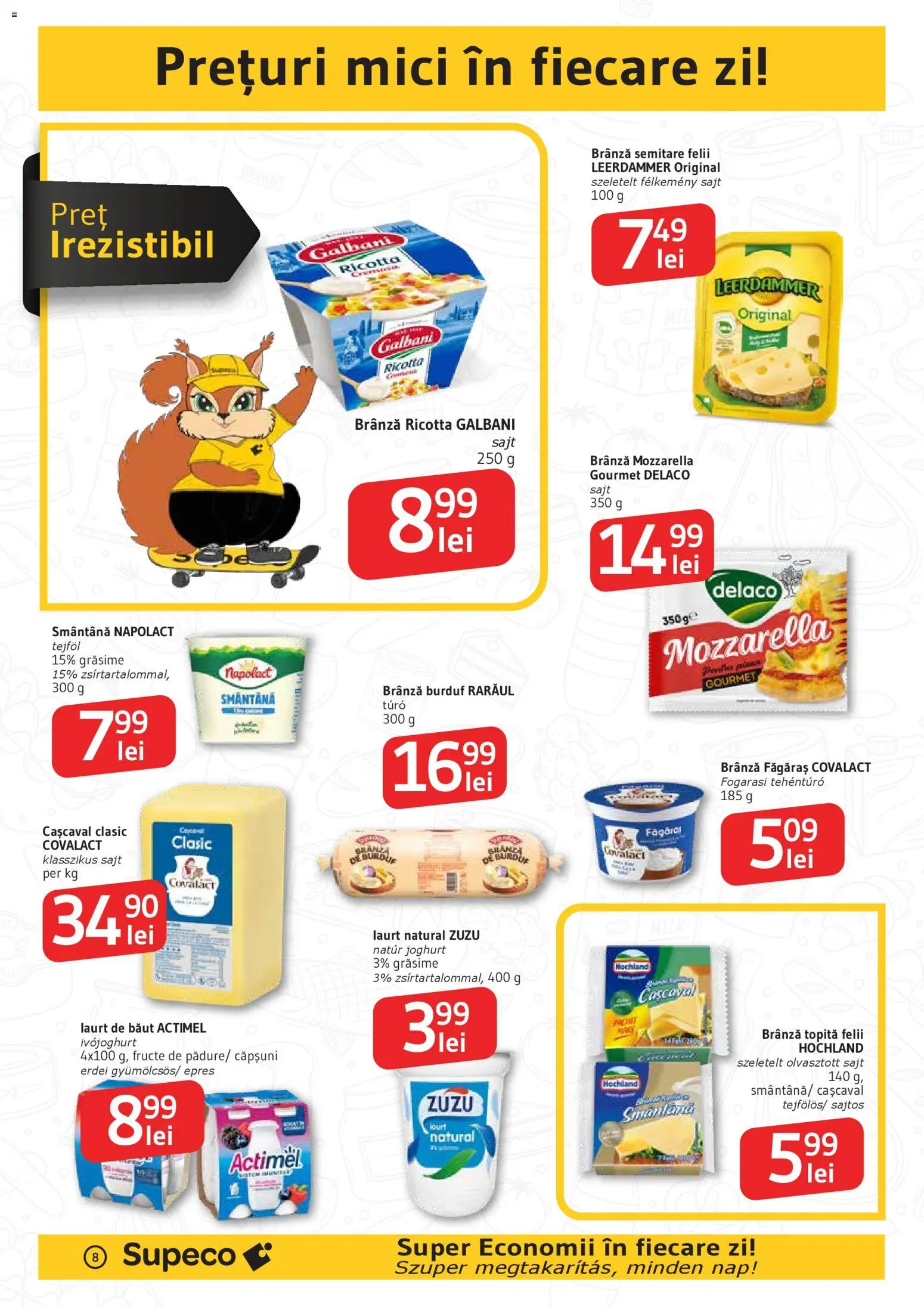 Noul catalog Supeco – valabil de la 27.11.2025 | Pagină: 8 | Produse: Light Kedi Konservesi, Mozzarella, Brânză, Căpșuni