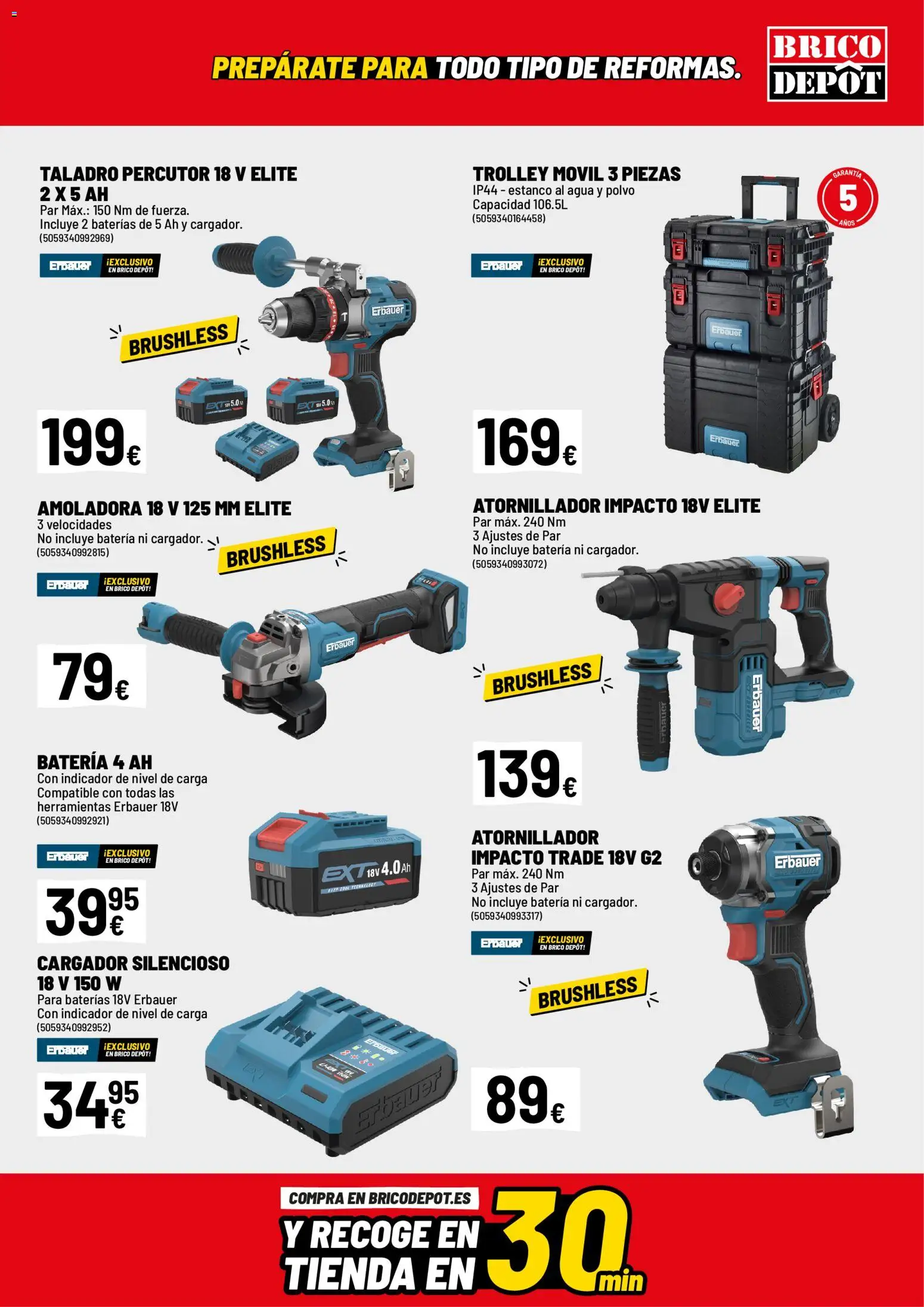 Brico Depôt folleto │ válido desde el 24.04.2026 | Página: 9 | Productos: Polvo, Batería