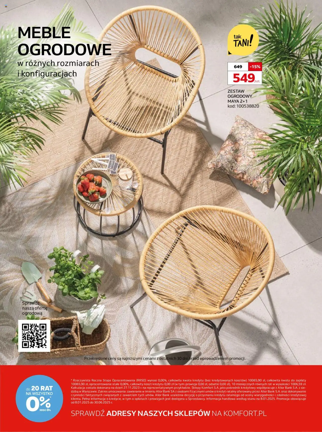 Komfort Gazetka od 07.05.2025 | Strona: 40 | Produkty: Meble ogrodowe