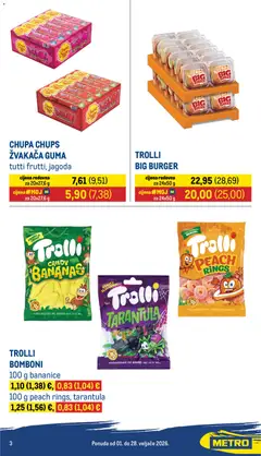 Metro - Metro i partneri - Pregled kataloga iz trgovine Metro, vrijedi od 01.02.2026 | Stranica: 3 | Proizvodi: Bomboni