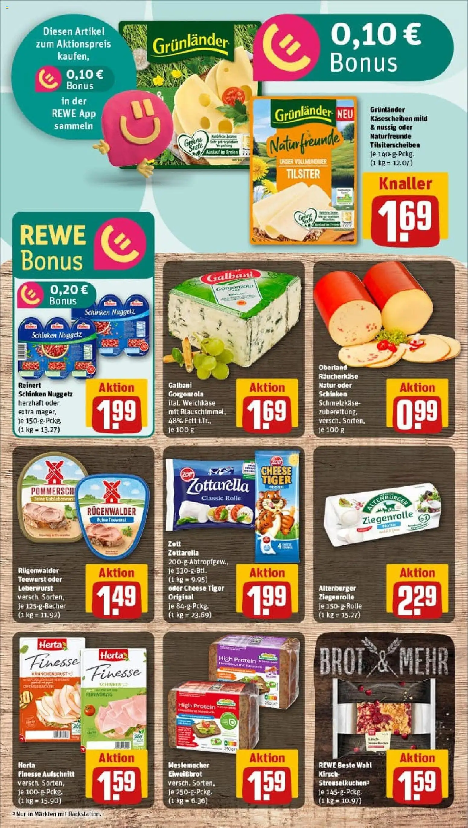 Rewe prospekt Nattheim	 – gültig ab 26.10.2025 | Seite: 11 | Produkte: Mozzarella, Grunlander, Herta finesse, Hahnchenbrust