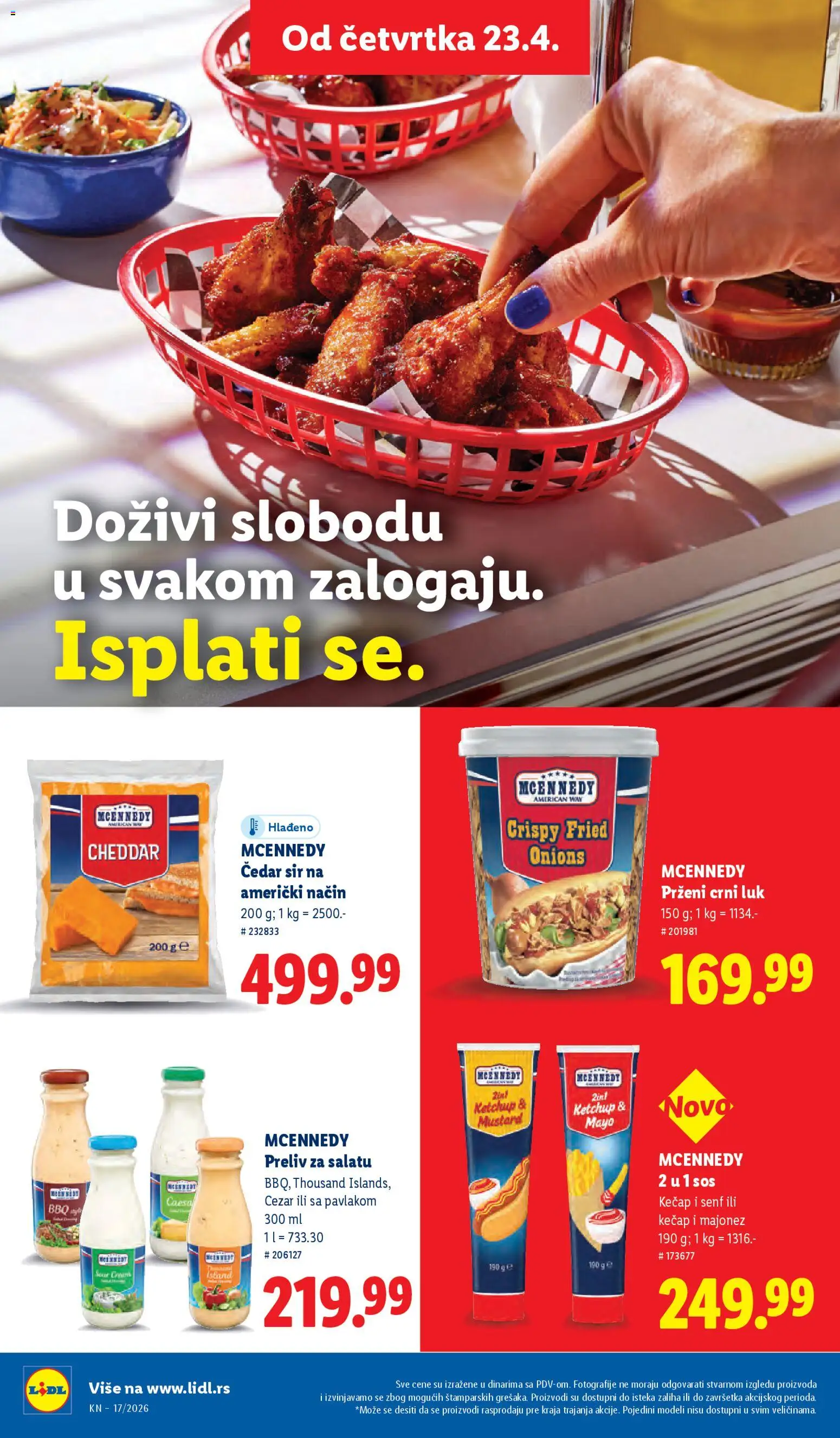 Lidl katalog - važi od 23.04.2026 | Strana: 60 | Proizvode: Majonez, Kečap, Sos, Sir