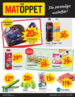Matöppet erbjudanden - Förhandsvisning av reklamblad från butik Matöppet aktuell från 09.03.2026