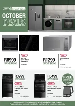 House and Home specials catalogue – valid from 10.10.2025 | Page: 1 | Products: Oven, Stove, Plate, Microwave