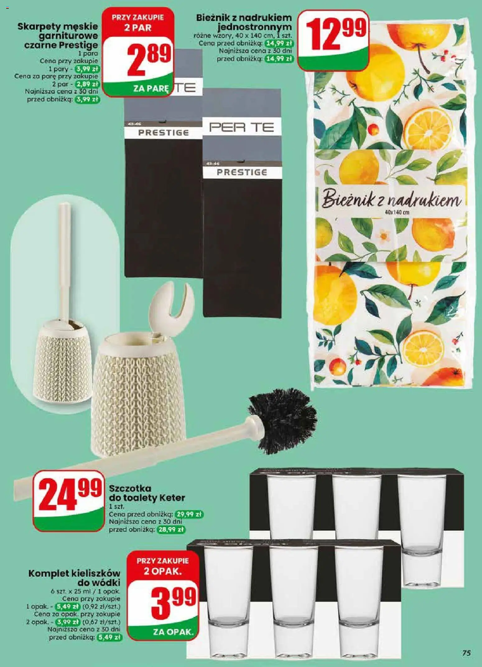 Dino gazetka od 29.04.2026 | Strona: 75 | Produkty: Skarpety, Skarpety męskie, Szczotka