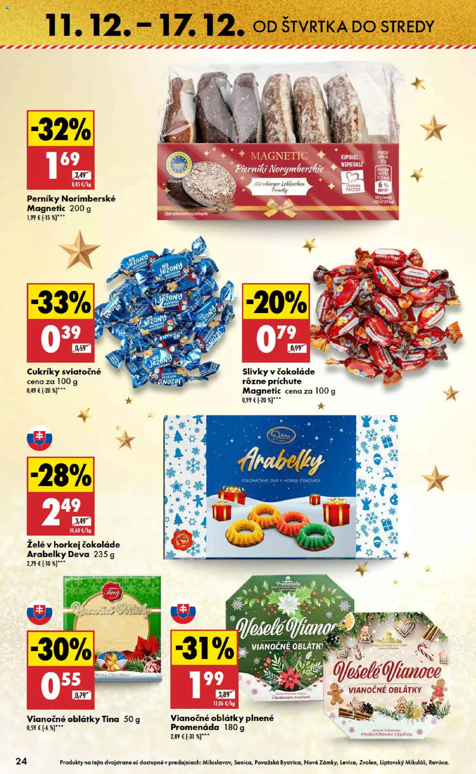 Nové Biedronka akcie – leták je platný od 11.12.2025 | Strana: 24 | Produkty: Cukríky, Slivky