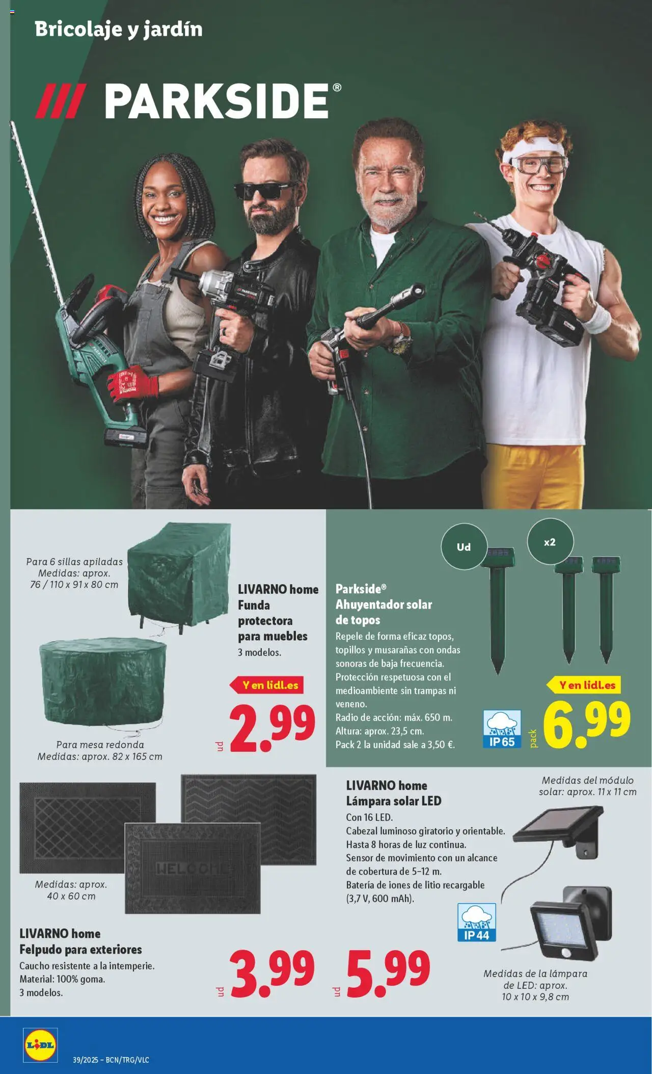 Lidl folleto de bazar │ válido desde el 22.09.2025 | Página: 16 | Productos: Muebles, Funda, Batería, Lámpara