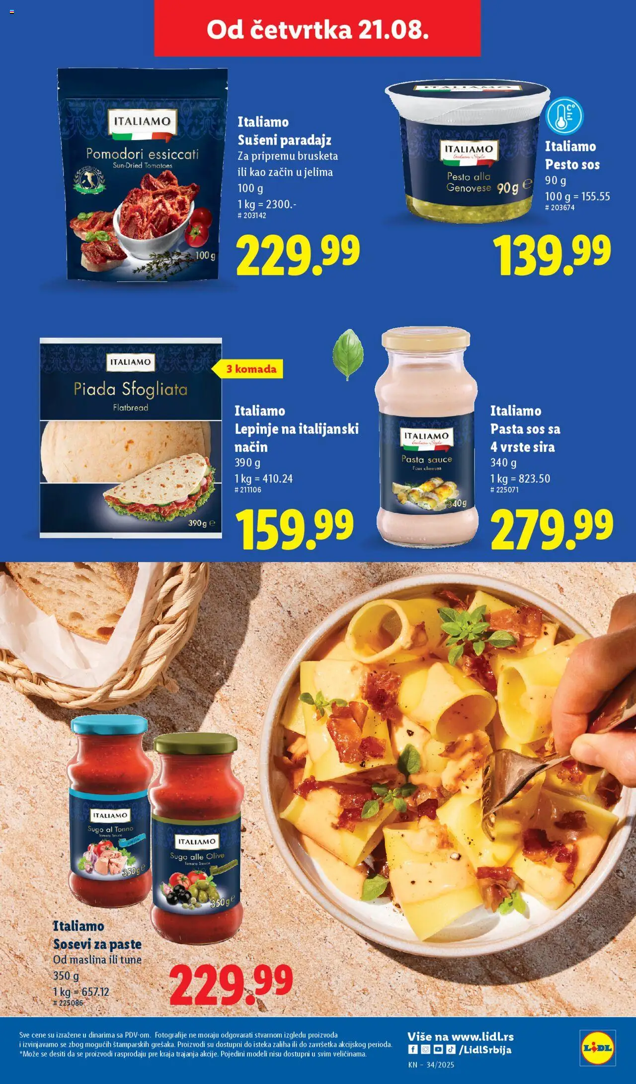 Lidl katalog - važi od 21.08.2025 | Strana: 37 | Proizvode: Pesto, Sušeni paradajz, Sos, Paradajz