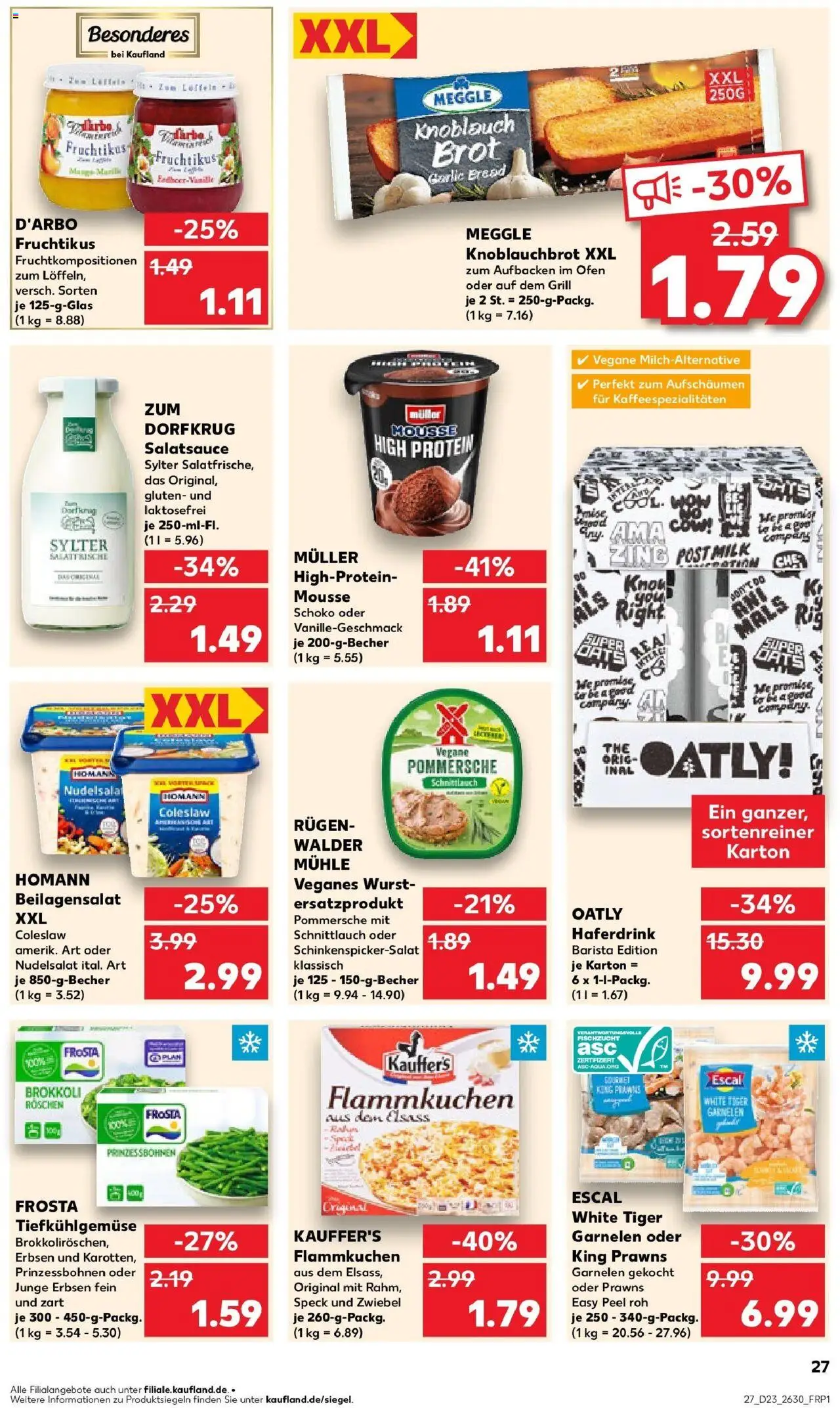 Kaufland prospekt Zwickau	 - gültig ab dem 09.06.2025 | Seite: 42 | Produkte: Garnelen, Oatly, Knoblauch, Tiger garnelen