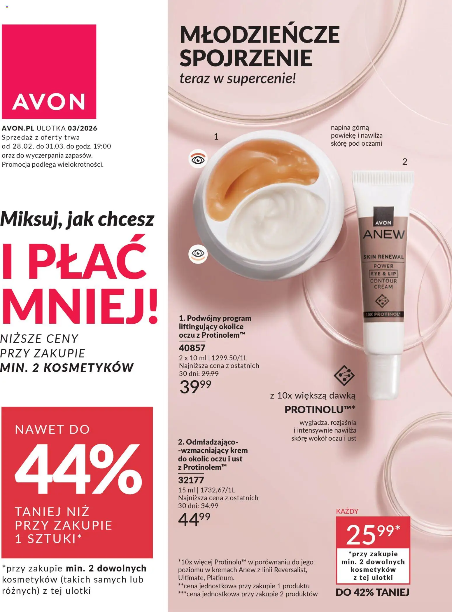 Avon Katalog Różowe Ceny od 28.02.2026 | Strona: 1 | Produkty: Krem