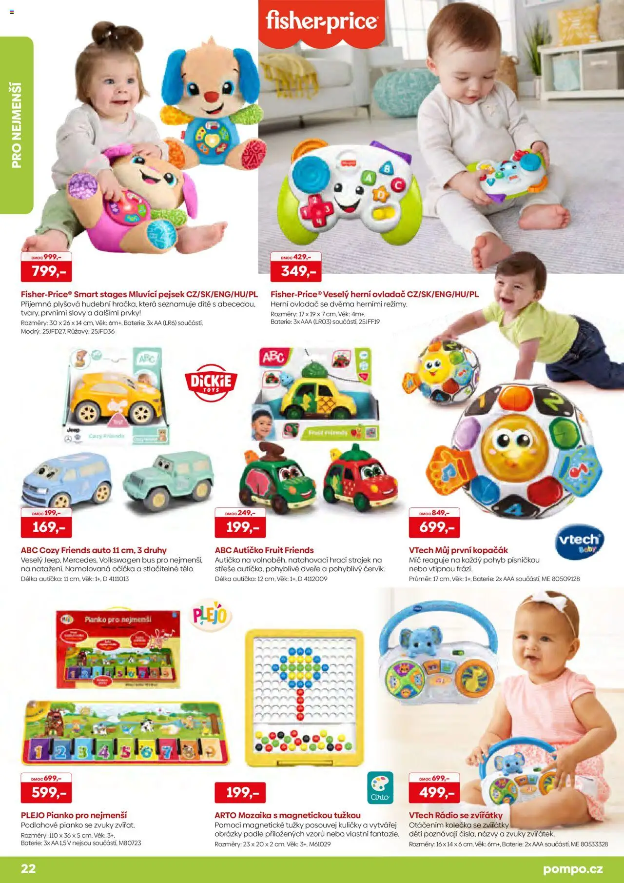 POMPO katalog Léto 2025 od 16.05.2025 | Strana: 22 | Produkty: Pianko, Rádio, Baterie, Kuličky