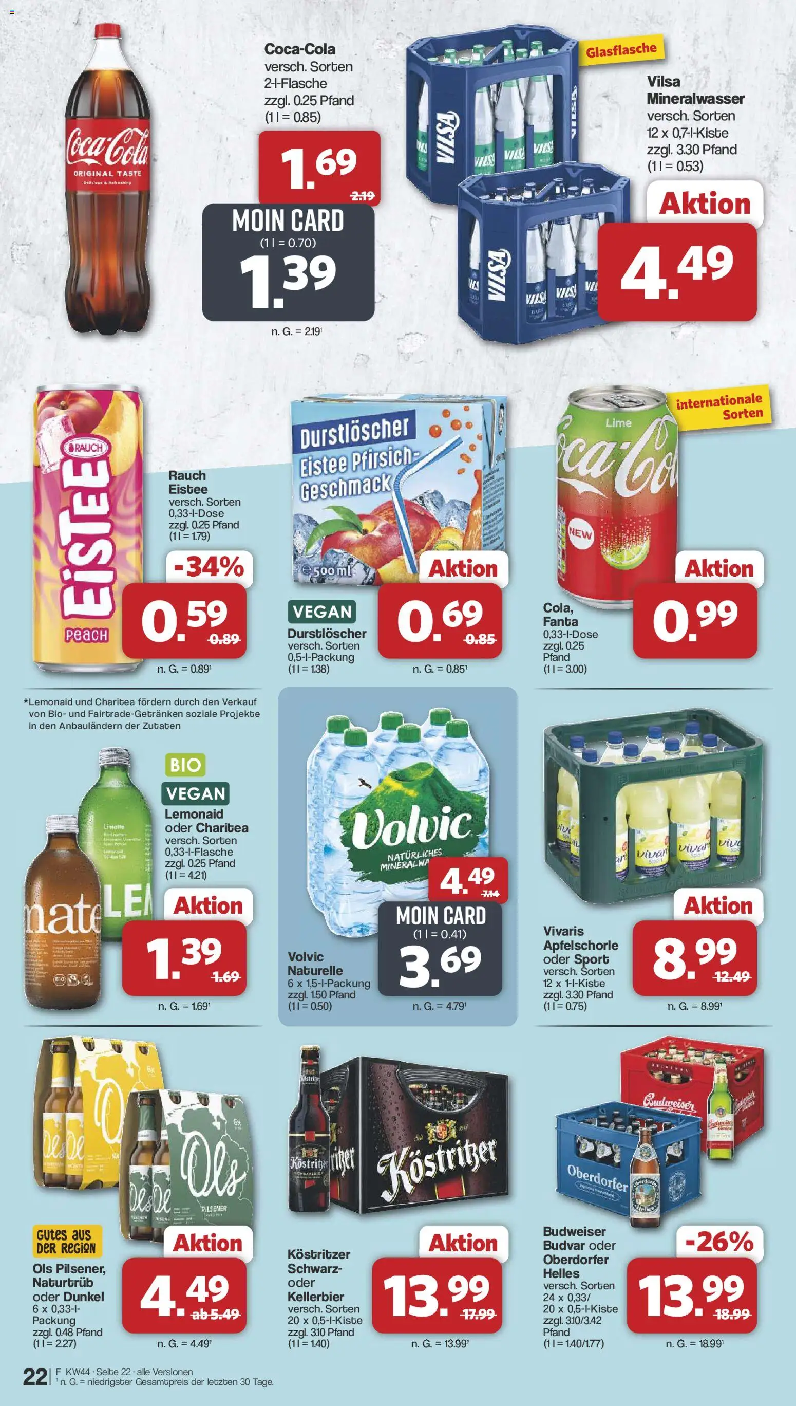 Famila Nordwest Prospekt 	 – gültig ab 27.10.2025 | Seite: 24 | Produkte: Fanta, Pfirsich, Budweiser, Volvic