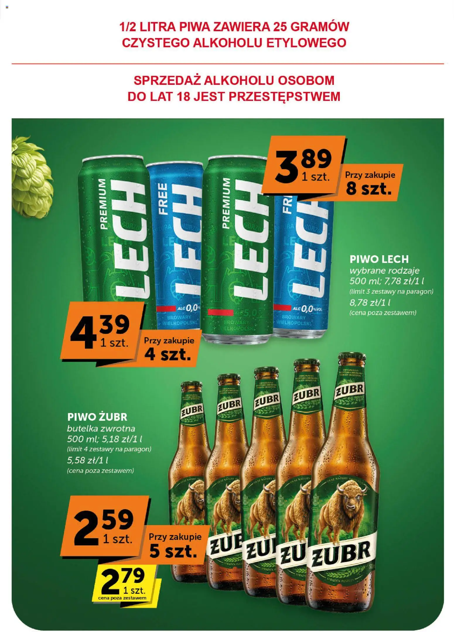 Euro Sklep Gazetka od 05.02.2026 | Strona: 32 | Produkty: Piwo żubr, Piwo