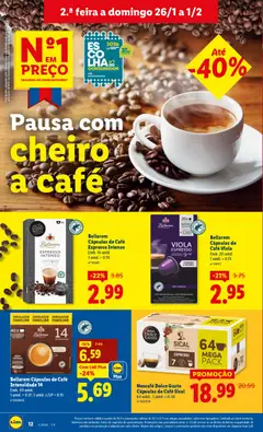 Pré-visualização Nescafé Dolce Gusto Cápsulas de Café Sical, 64 unid.; 1 unid. = 0.30 válido de 26.01.2026 | Página: 12