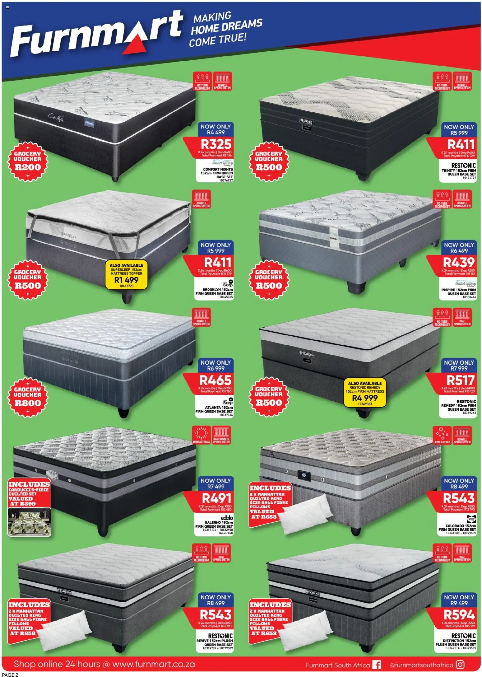 New Furnmart catalogue – valid from 10.11.2025 | Page: 2 | Products: Mattress