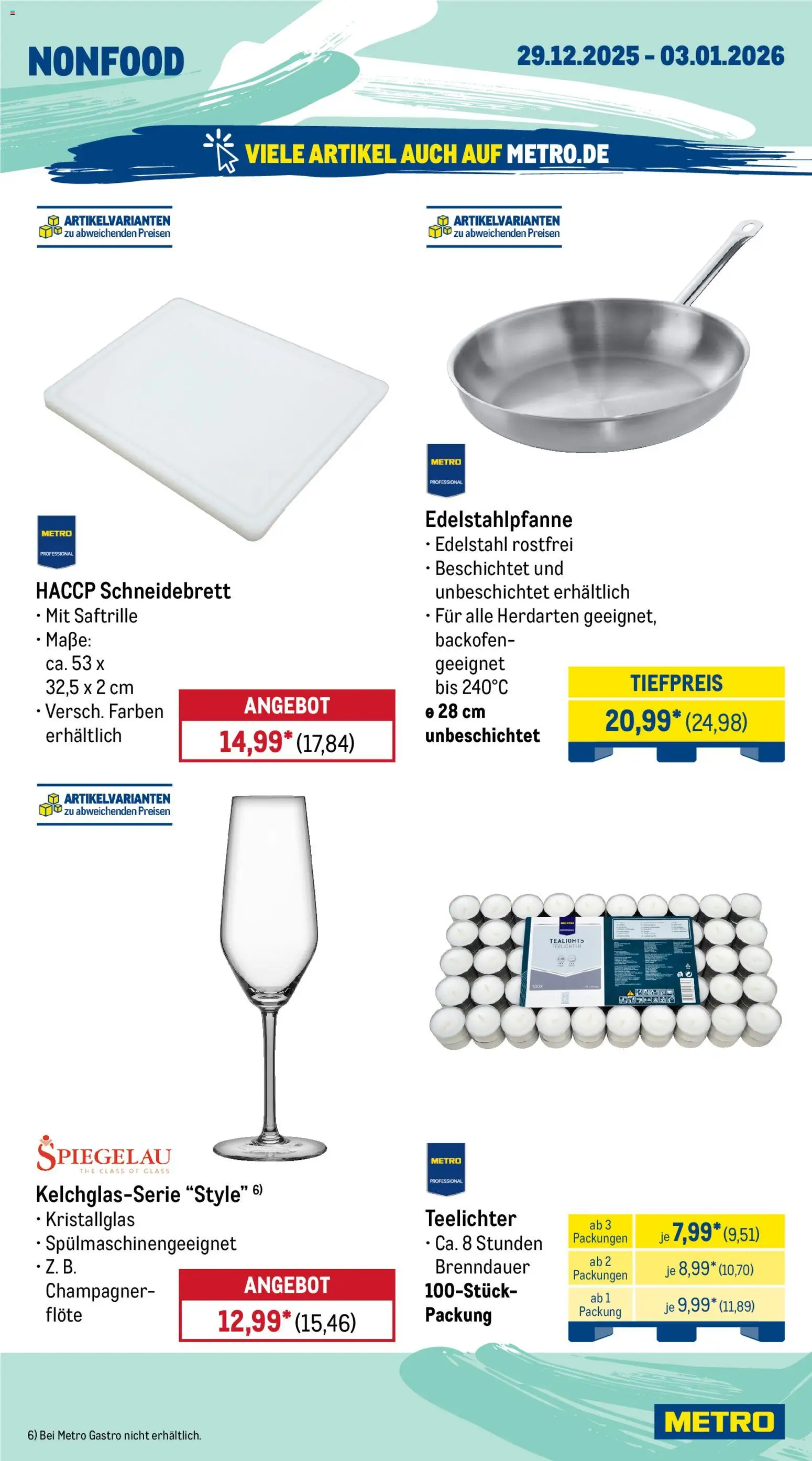 Metro Wochen-Angebote Gastro – gültig ab 29.12.2025 | Seite: 18 | Produkte: Backofen