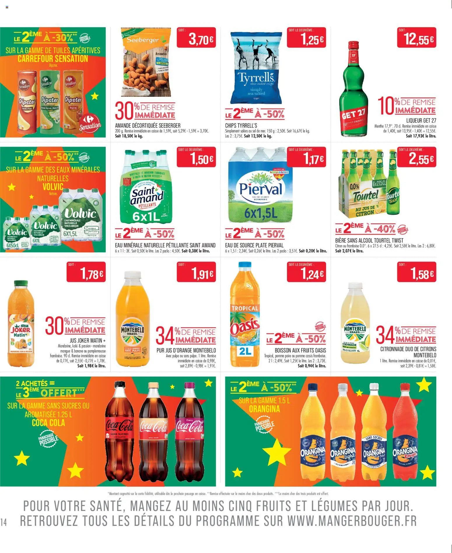 {H1} | Page: 16 | Produits: Orange, Jus de citron, Bière, Amandes