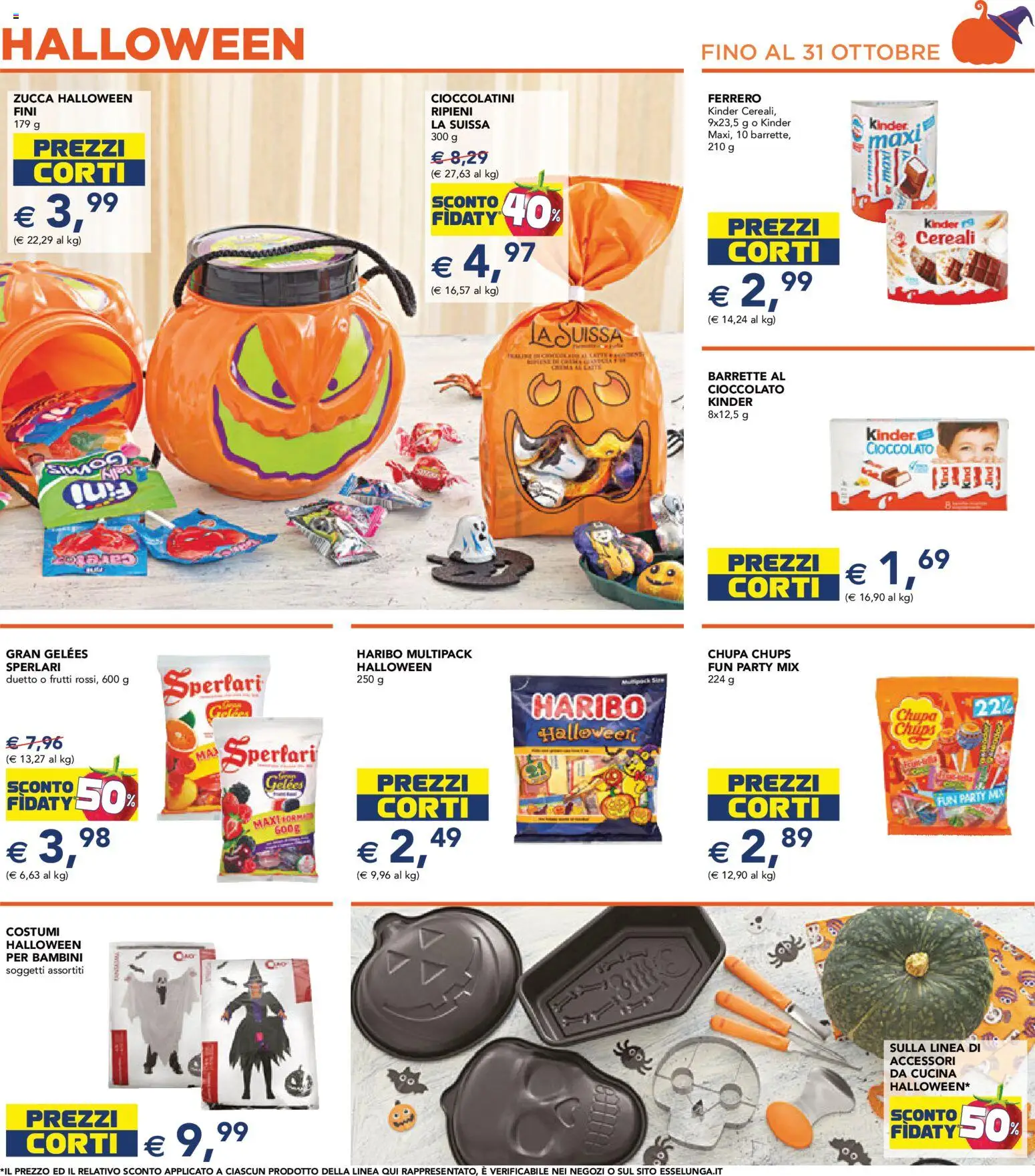 Volantino Esselunga S del 23.10.2025 | Pagina: 21 | Prodotti: Cioccolato, Cereali, Zucca, Cioccolatini