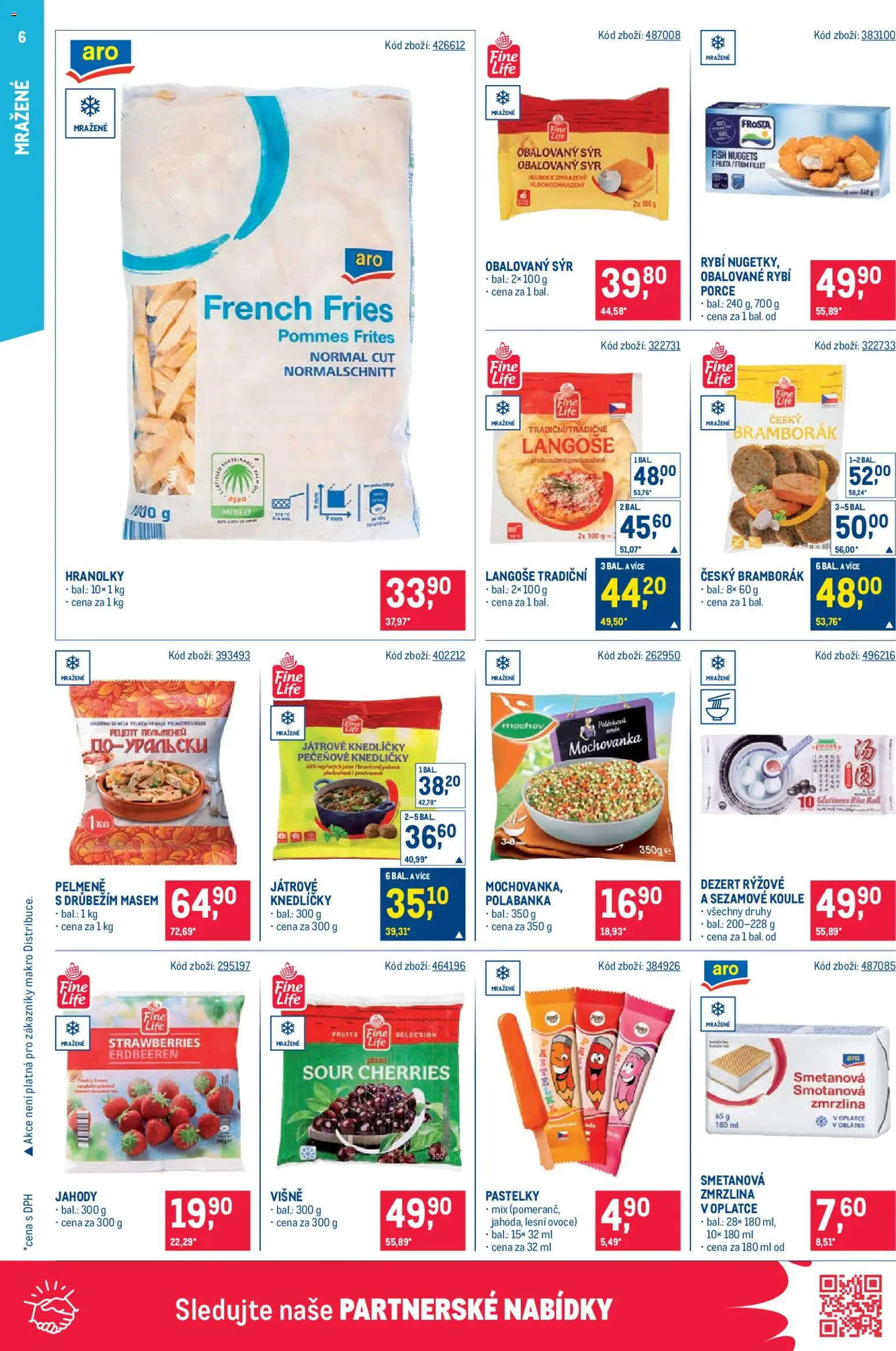 Makro leták - Maloobchod od 22.04.2026 | Strana: 6 | Produkty: Ovoce, Jahody, Hranolky, Zmrzlina