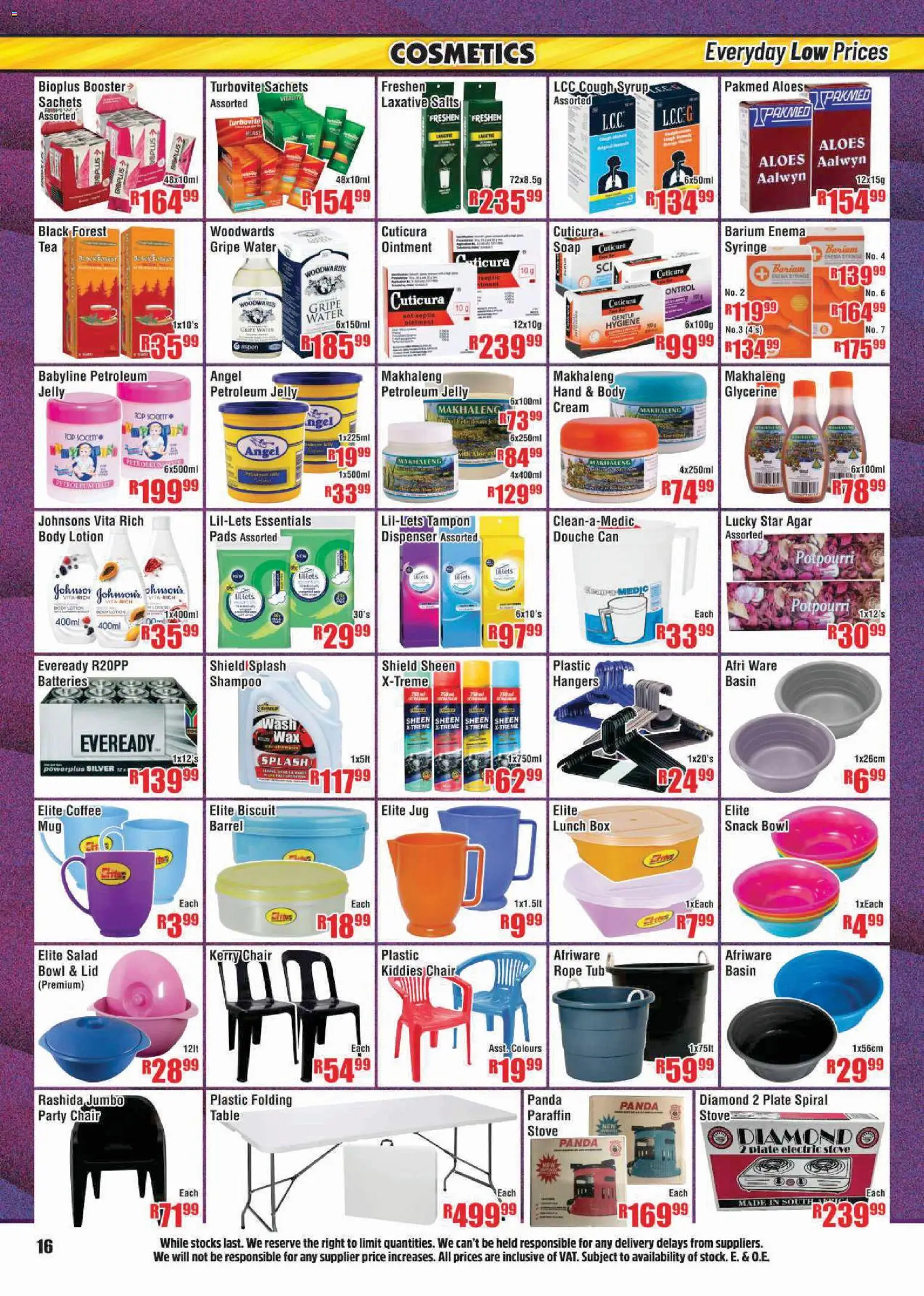 New Devland catalogue – valid from 23.03.2026 | Page: 16 | Products: Plate, Box, Cough syrup, Petroleum jelly