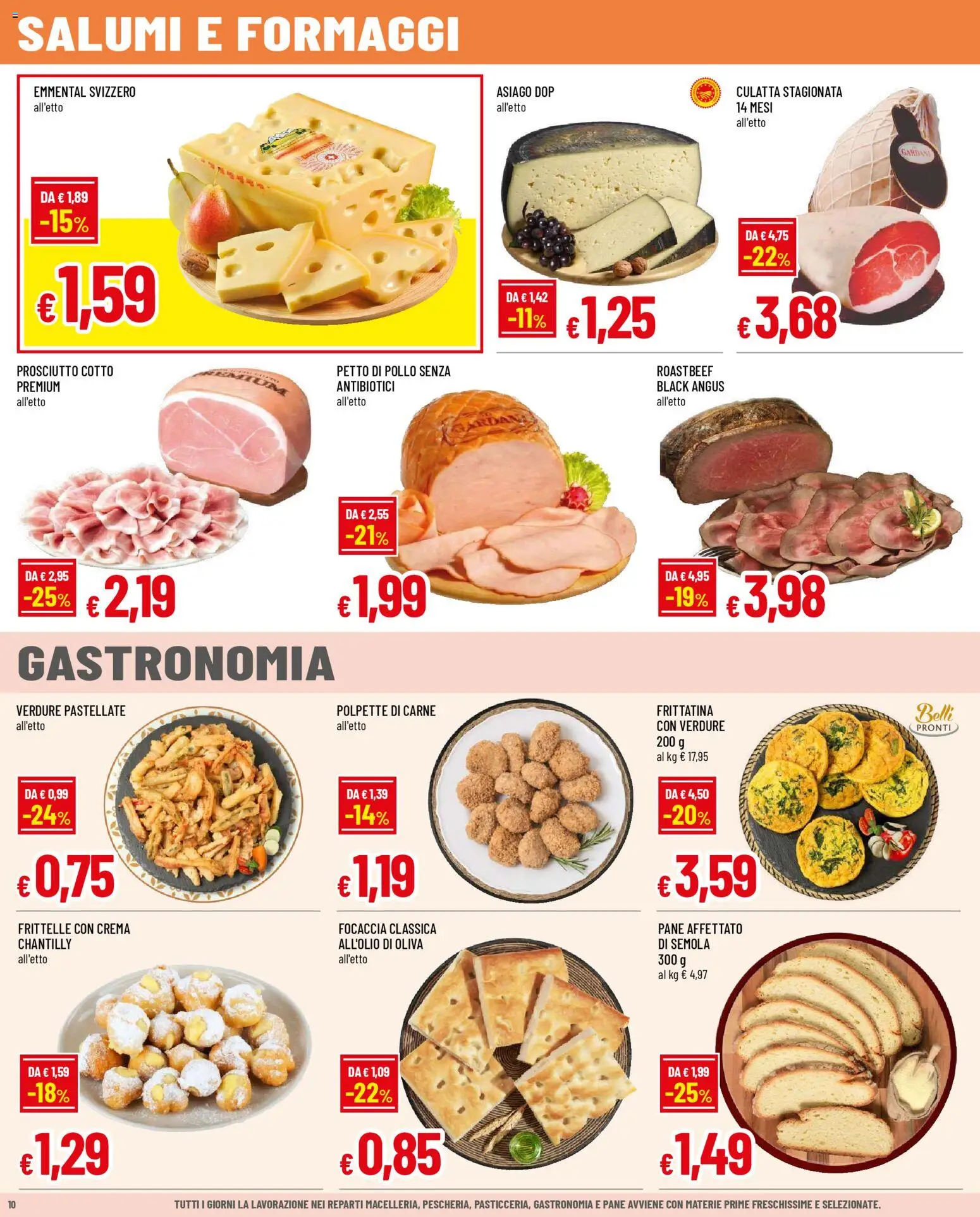 Volantino Galassia del 29.12.2025 | Pagina: 10 | Prodotti: Petto di Pollo, Focaccia, Verdure, Emmental