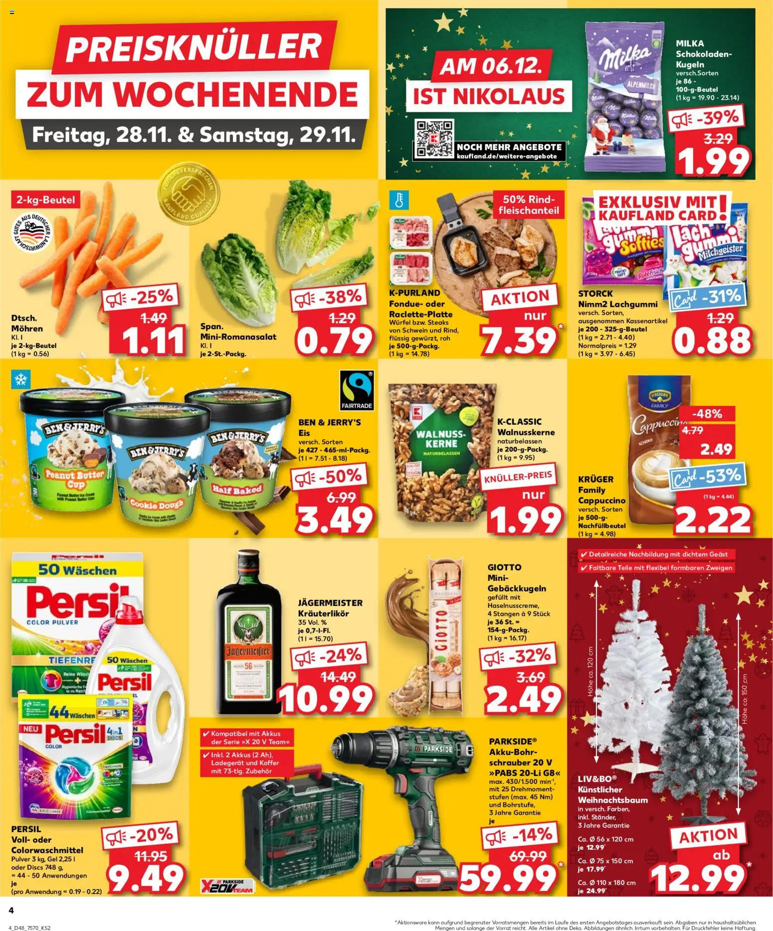 Kaufland prospekt Völklingen	 – gültig ab 27.11.2025 | Seite: 4 | Produkte: Milka, Mohren, Raclette, Koffer