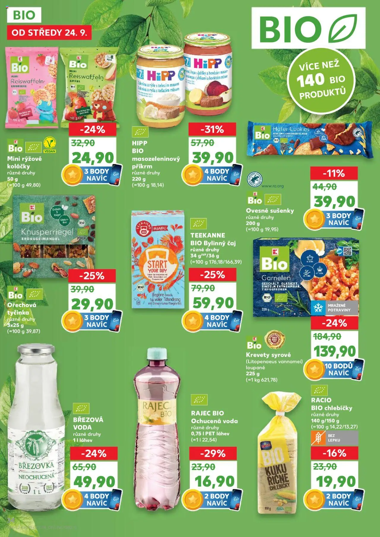Kaufland leták od 24.09.2025 | Strana: 34 | Produkty: Čaj, Cookies, Příkrm, Hipp