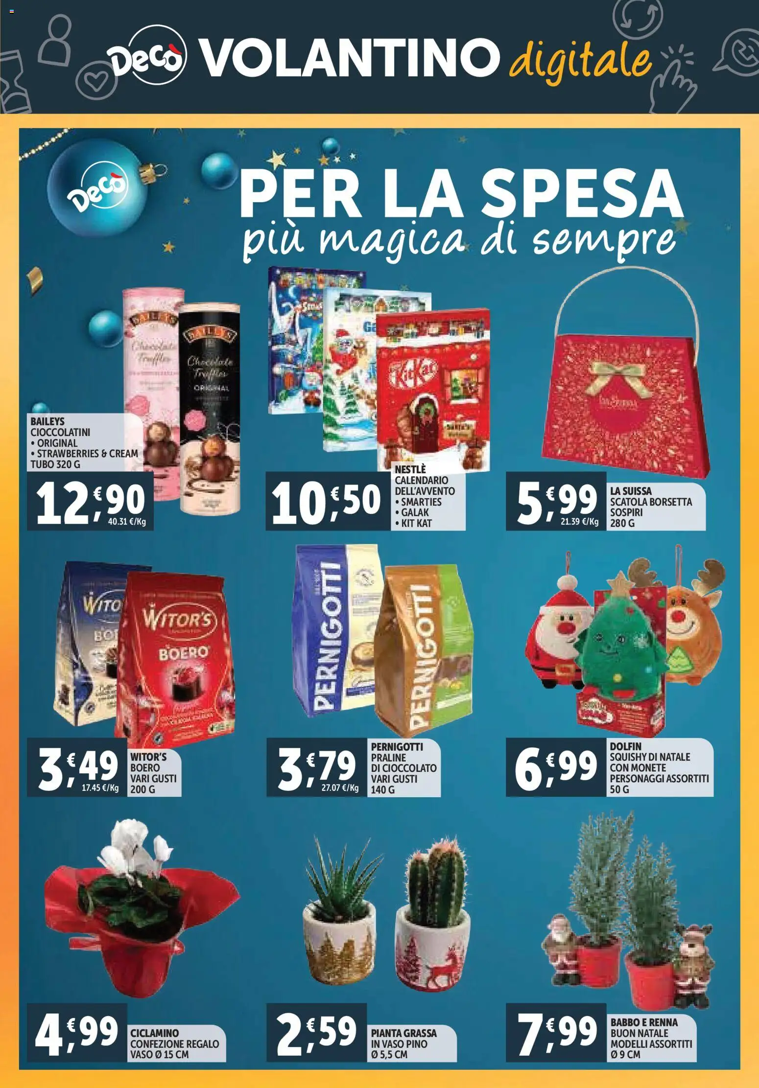Volantino Decò del 20.11.2025 | Pagina: 30 | Prodotti: Cioccolato, Tubo, Cioccolatini, Vaso