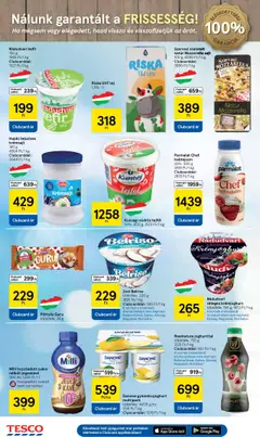 Tesco akciós ujság - amely érvényes a következő dátumtól: 10.07.2025 | Oldal: 4 | Termékek: Jegeskávé, Sajt, Tejföl, Gyümölcsjoghurt