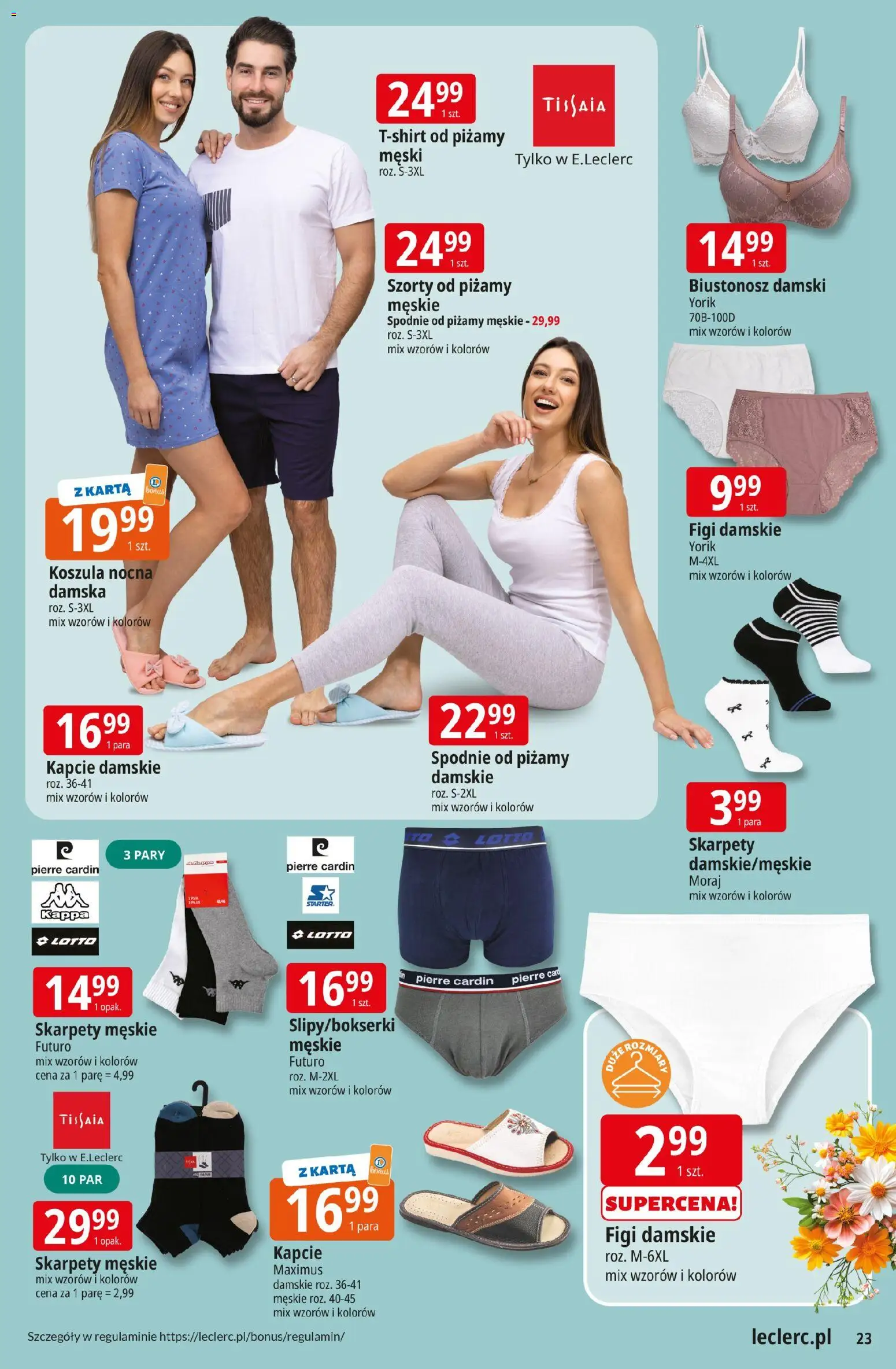 E.Leclerc gazetka - Kłodzko od 10.03.2026 | Strona: 23 | Produkty: Szorty, Koszula, Biustonosz, Starter