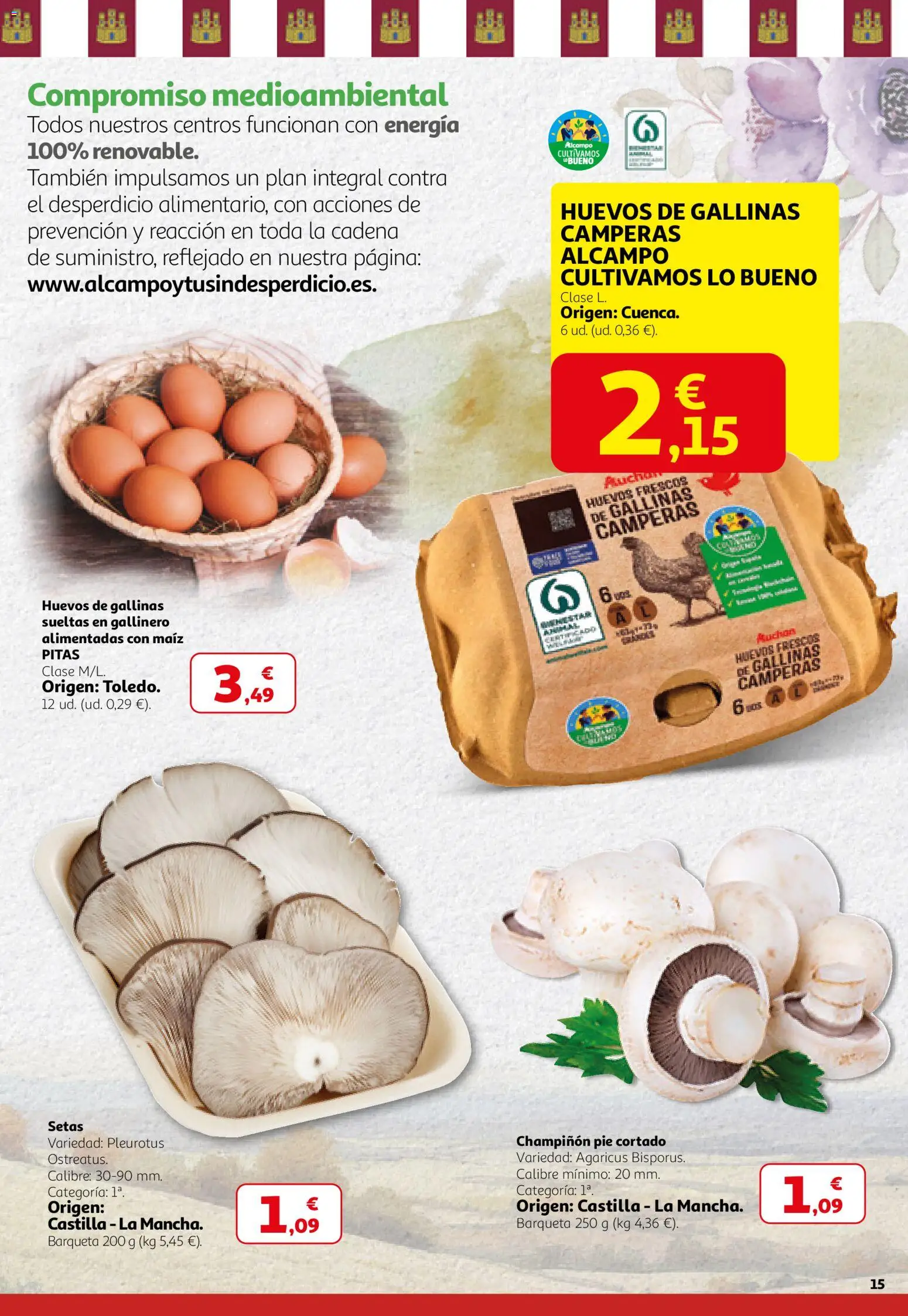 Alcampo - Campo y Alma Nacional 2026 │ válido desde el 26.02.2026 | Página: 15 | Productos: Huevos