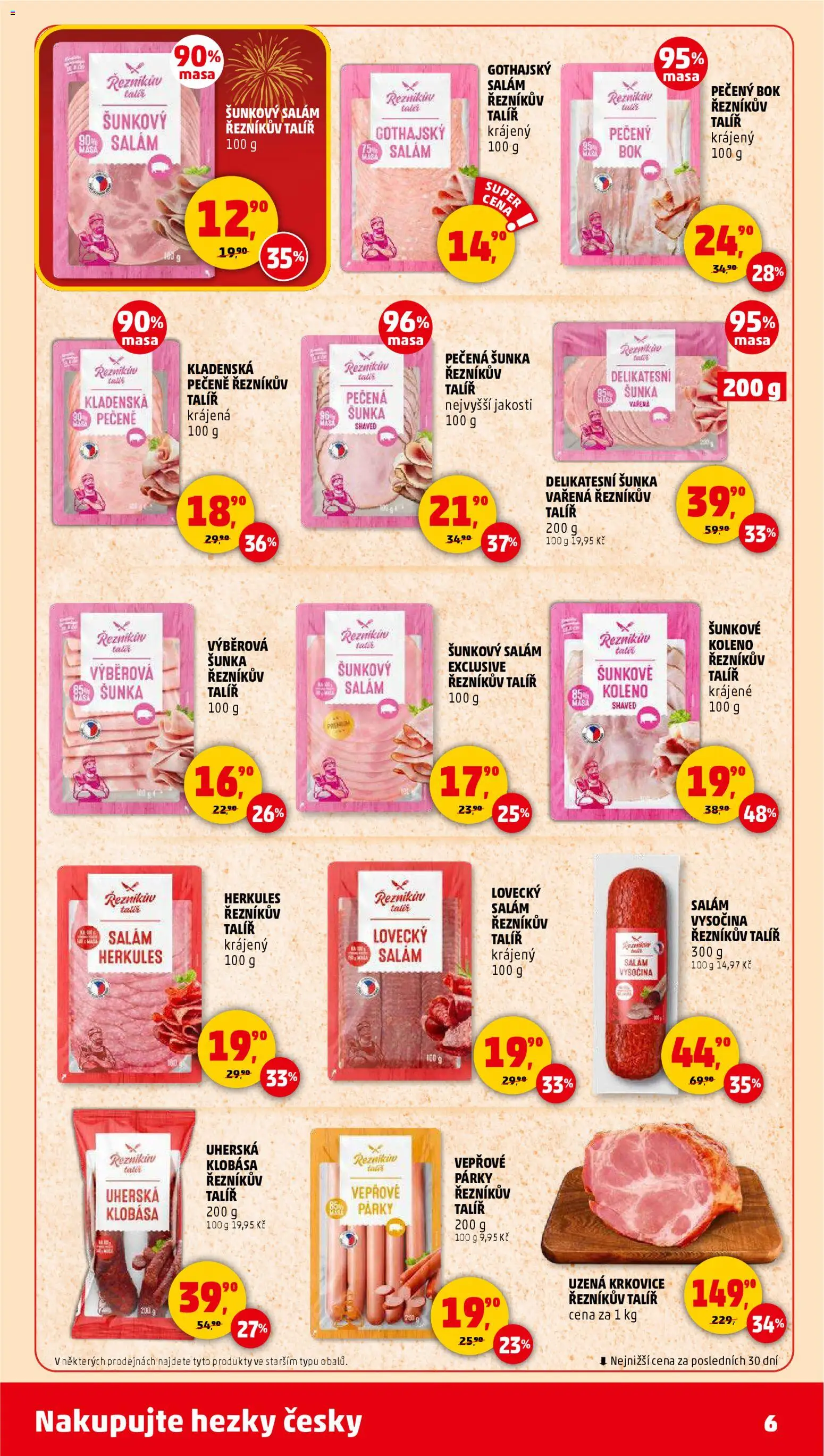 Penny Market leták - Čtvrtečník od 27.12.2025 | Strana: 6 | Produkty: Párky, Klobása, Talíř, Vysočina