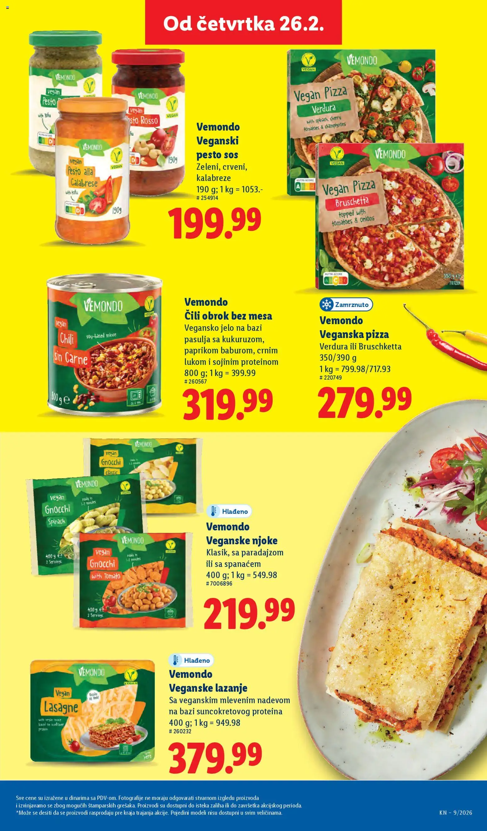 Lidl katalog - važi od 26.02.2026 | Strana: 61 | Proizvode: Pesto, Tofu, Lazanje, Sos