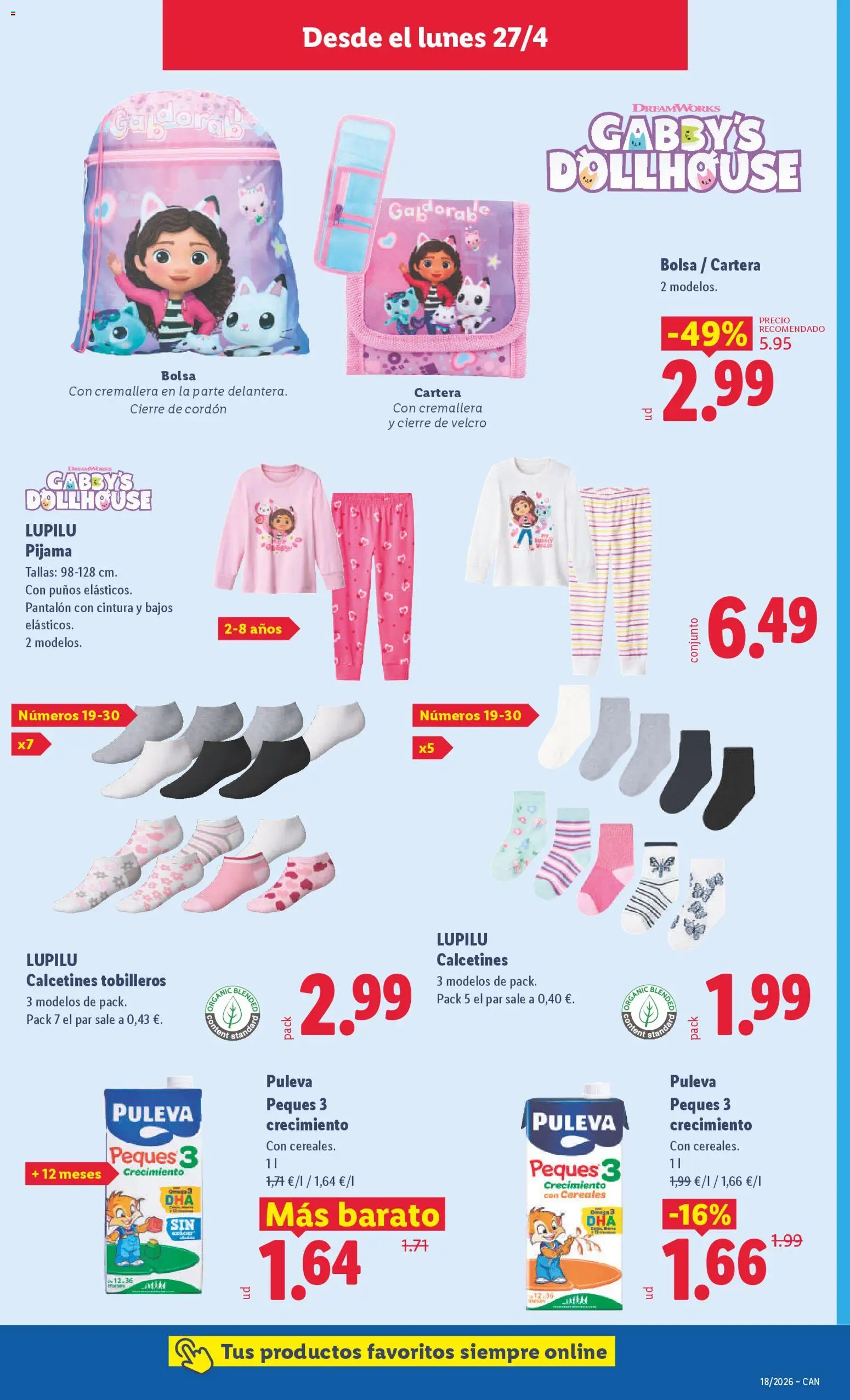 Lidl folleto de bazar │ válido desde el 27.04.2026 | Página: 17 | Productos: Pijama, Cereales, Bolsa