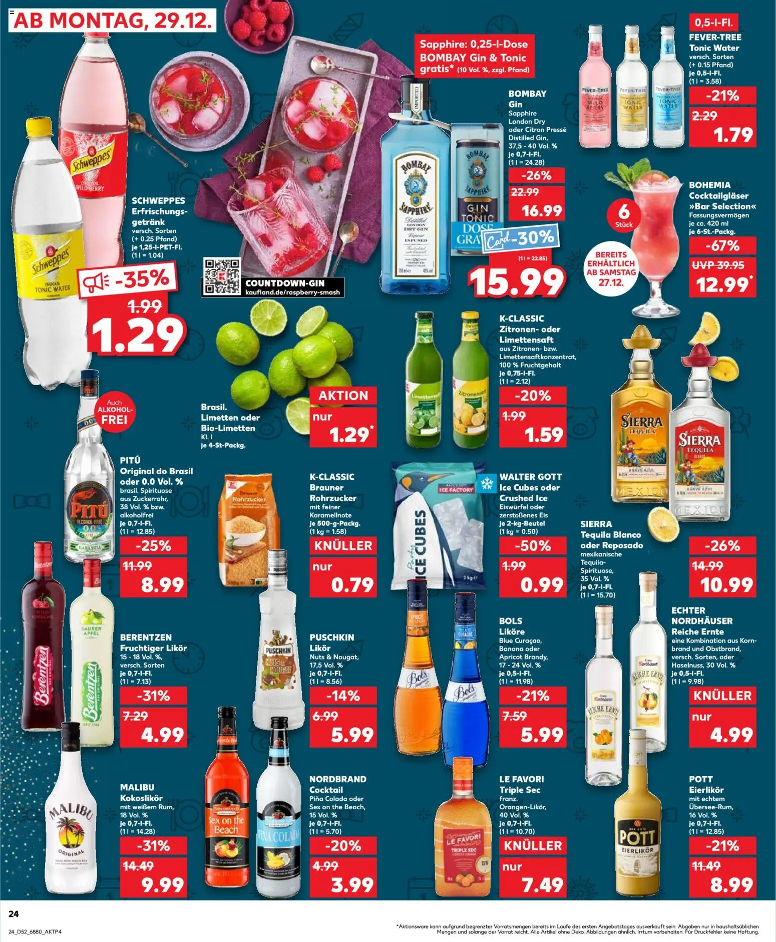 Kaufland prospekt Völklingen	 – gültig ab 27.12.2025 | Seite: 24 | Produkte: Presse, Tequila, Gin, Eis